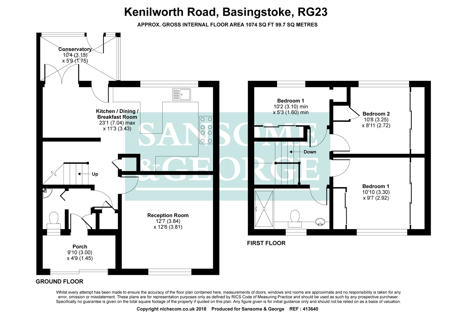 3 Bedrooms Terraced house for sale in Kenilworth Road, Winklebury, Basingstoke RG23