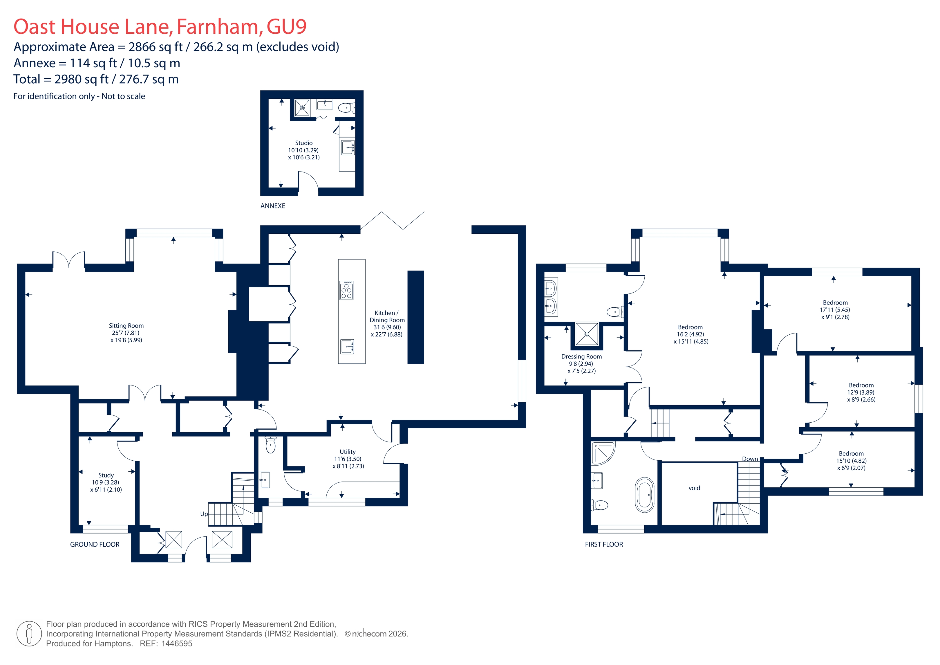The Oast House, Oast House Lane, Farnham floorplan