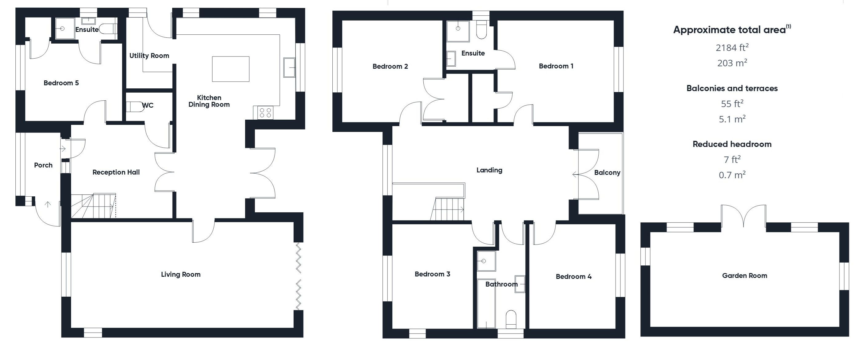The Clock House, Hillhead, Bude floorplan