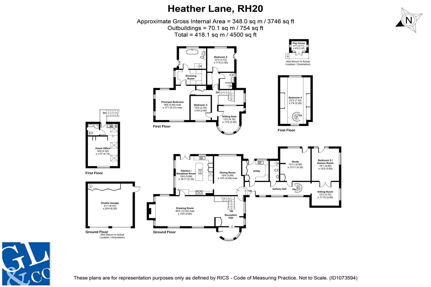 Latchetts, Heather Lane, West Chiltington floorplan