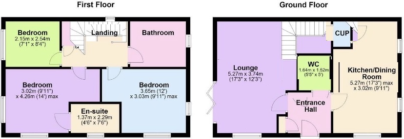 2, Milbanke Close, Earl Shilton floorplan