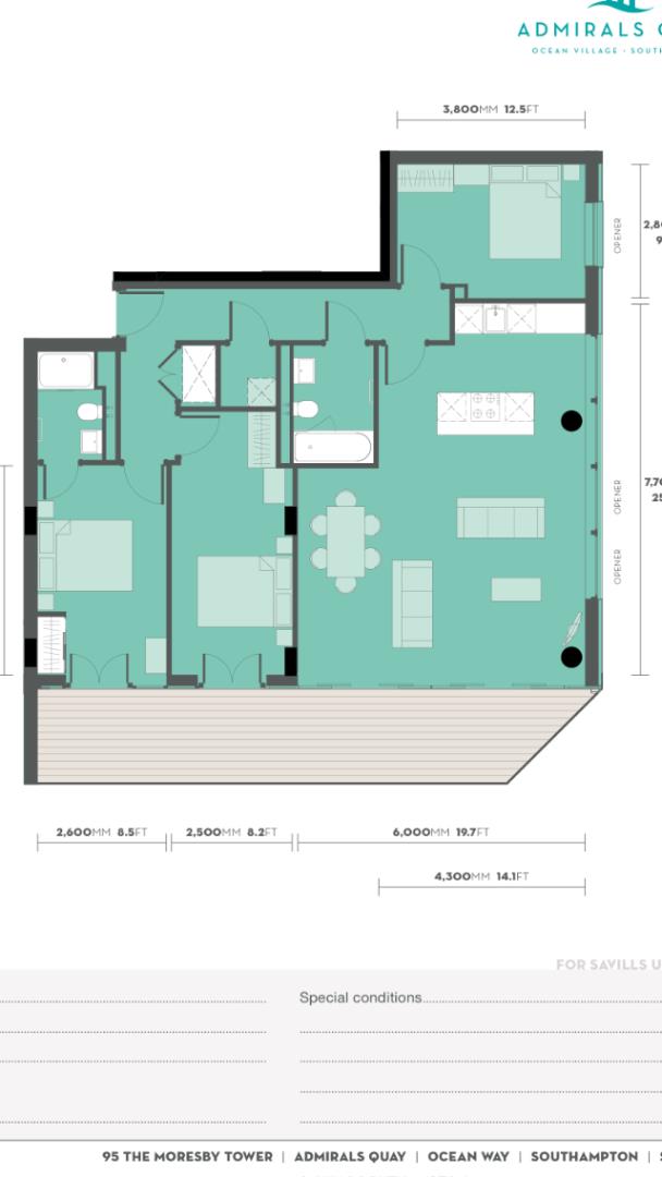 95 The Moresby, Admirals Quay, Southampton floorplan