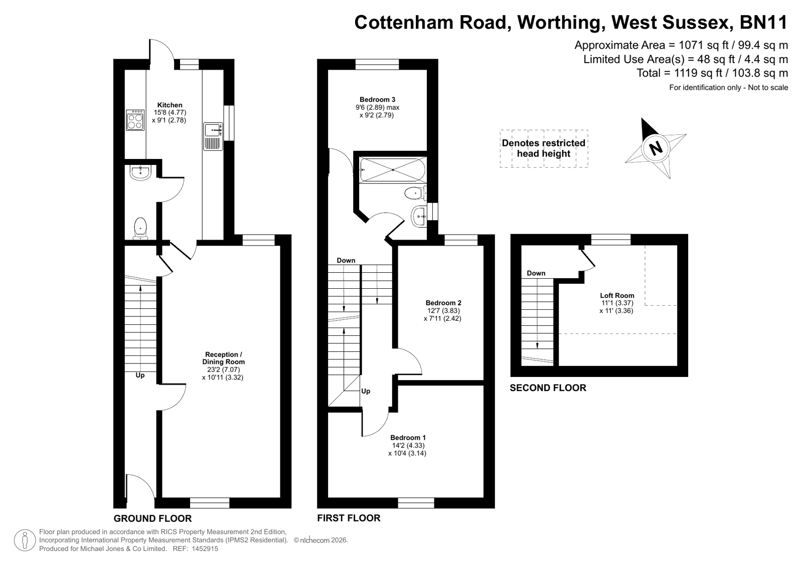 15B,, Cottenham Road, West Sussex floorplan