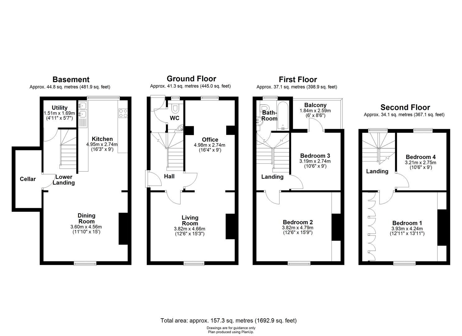 1, Earl Street, Cambridge floorplan