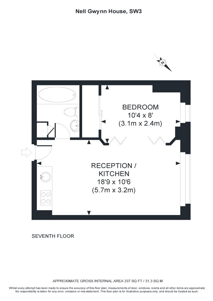1 Bedrooms Flat to rent in Nell Gwynn House, Chelsea, London SW3