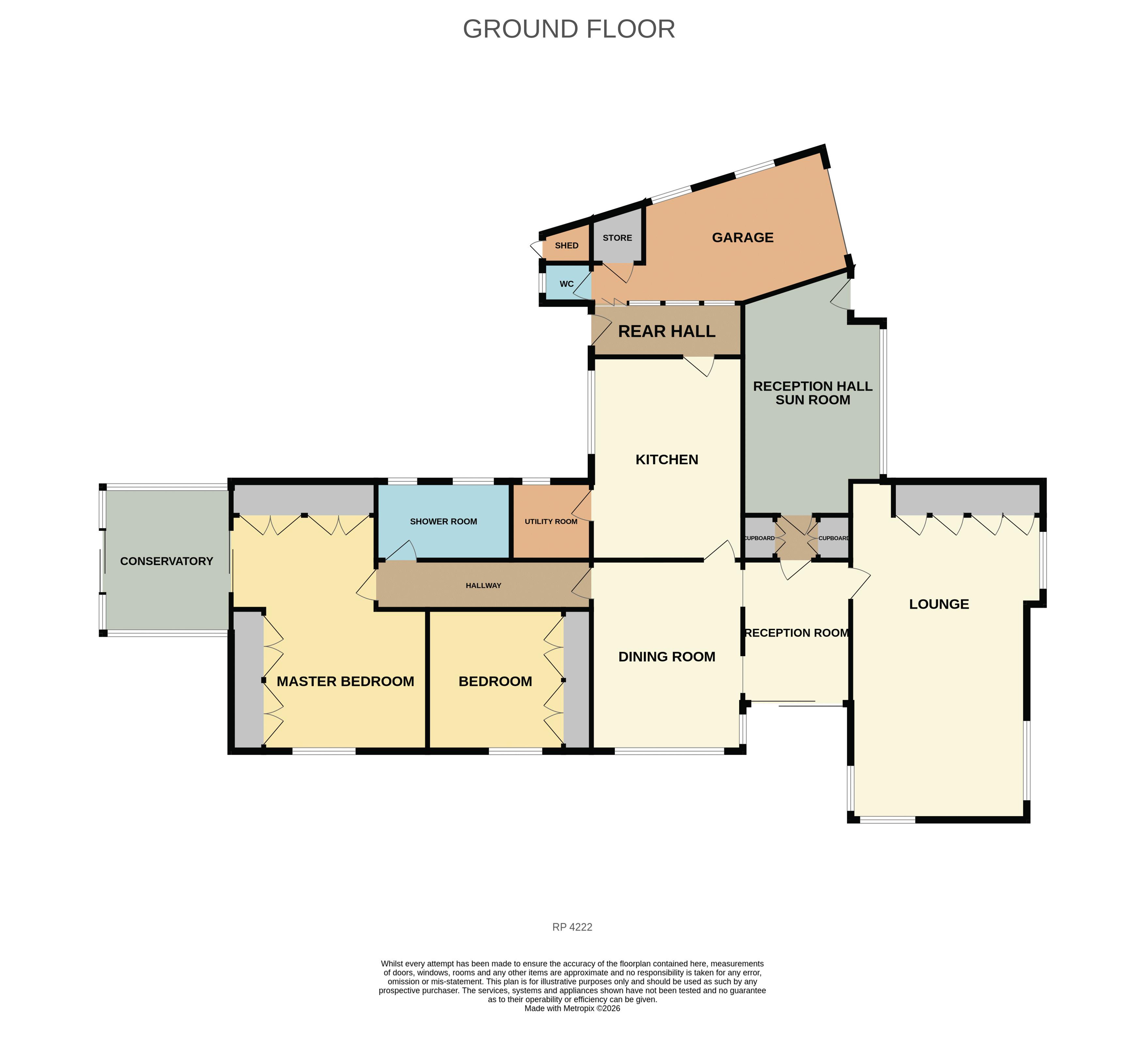 32, Whitehall Road, Colwyn Bay floorplan
