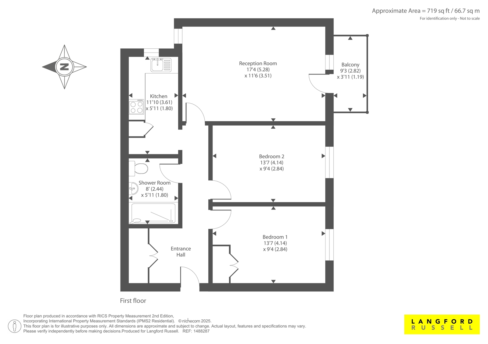 Flat 32, Chaplin House,, Sidcup High Street, Sidcup floorplan
