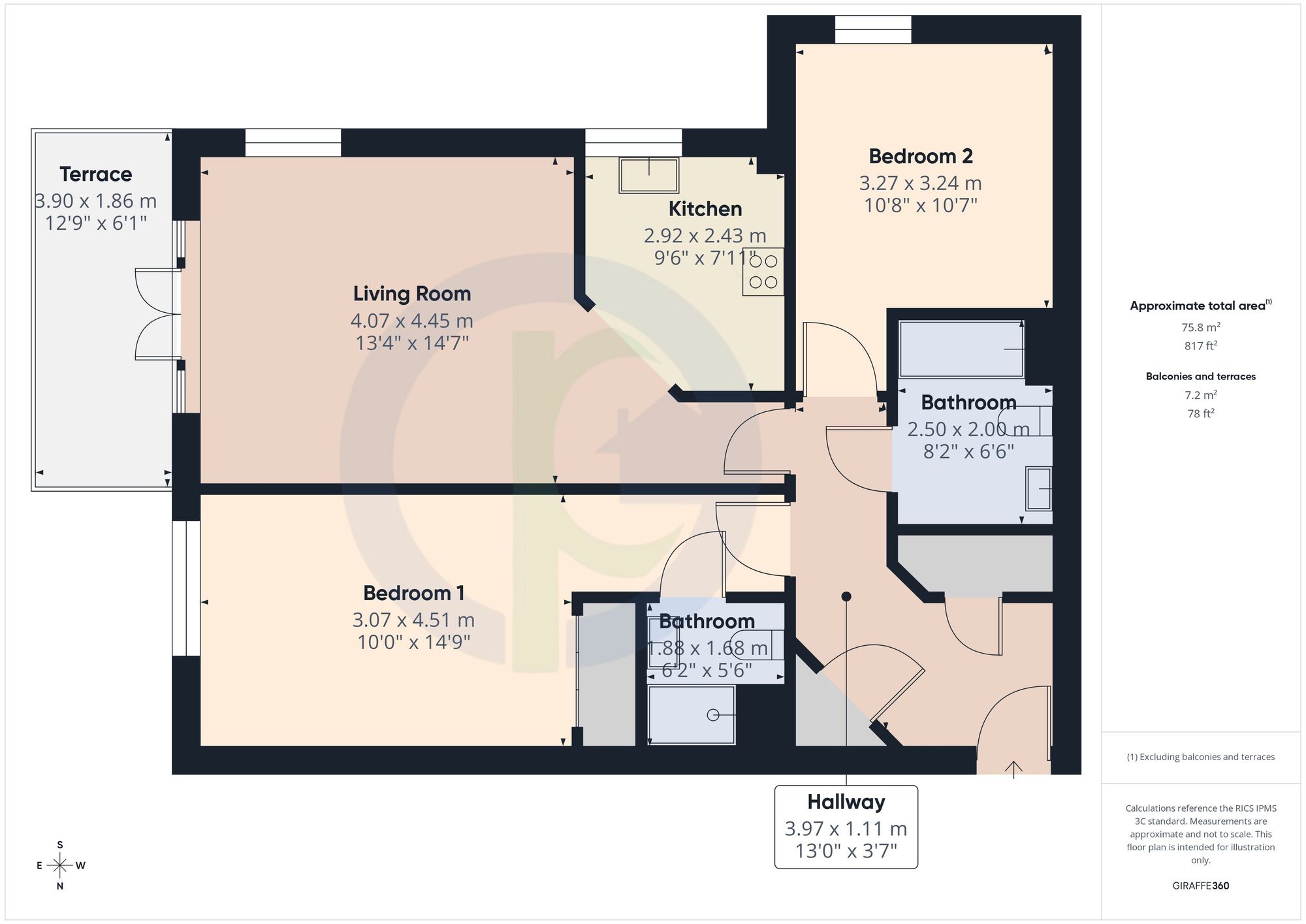 4 Amber House Honeypot Lane, Stanmore floorplan