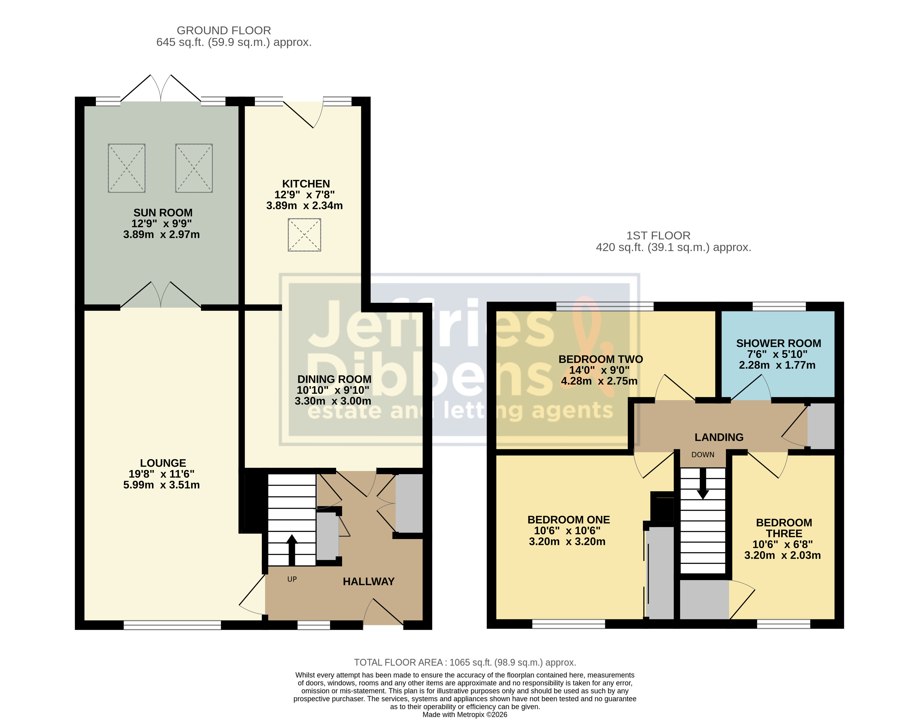 122, Purbrook Way, Havant floorplan