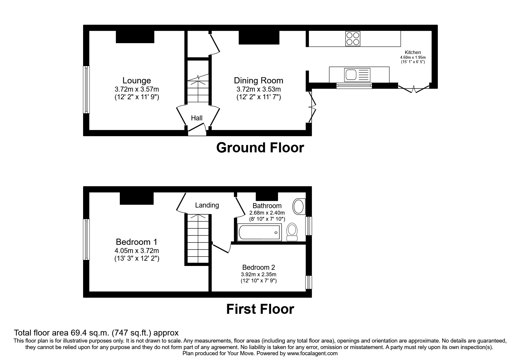 Alexandra Terrace, Lincoln, Lincolnshire LN1, 2 bedroom terraced house