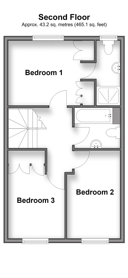 Sallow Close St. Mary's Island, Chatham floorplan