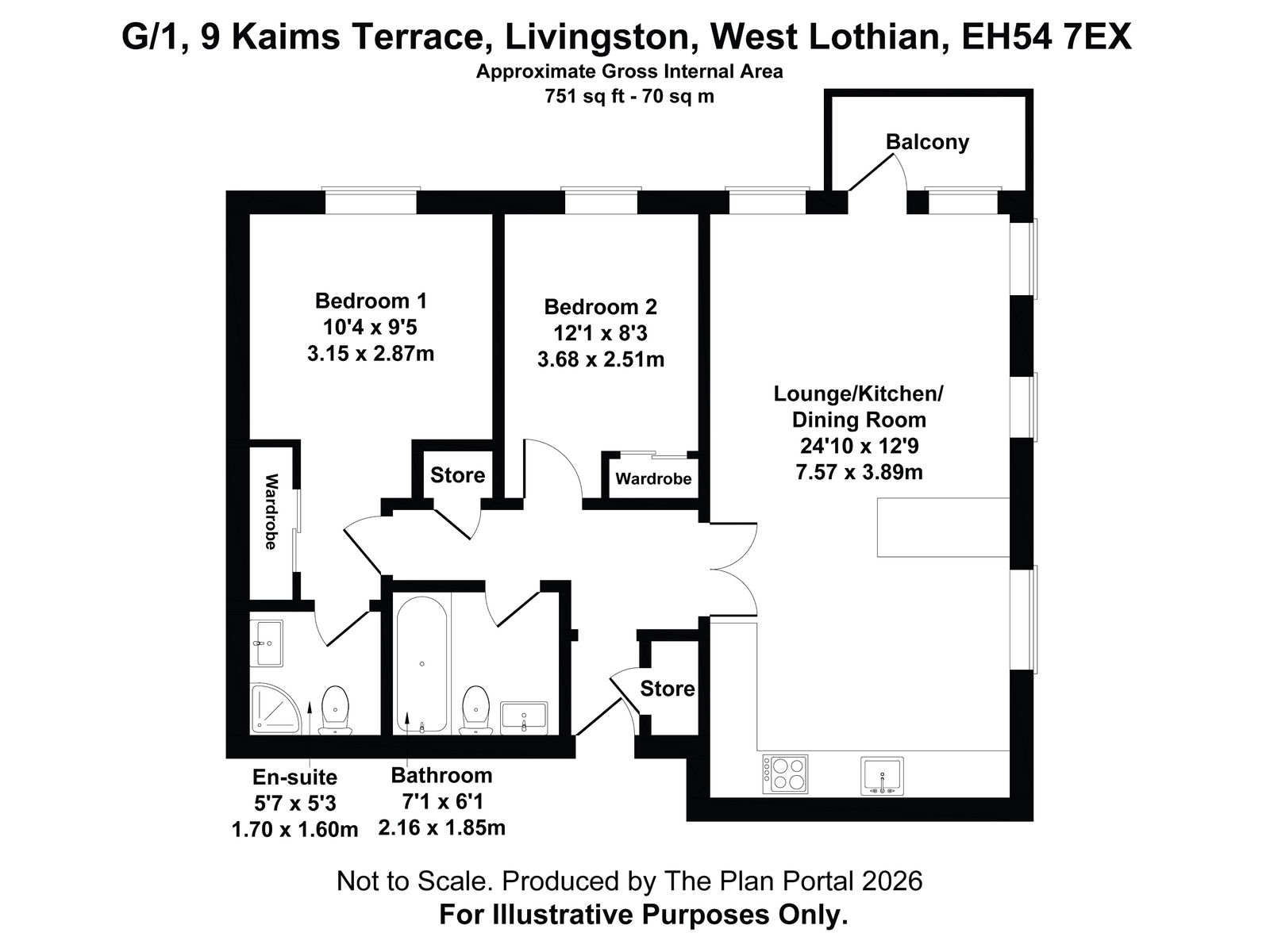 9,G/1, Kaims Terrace, Livingston floorplan