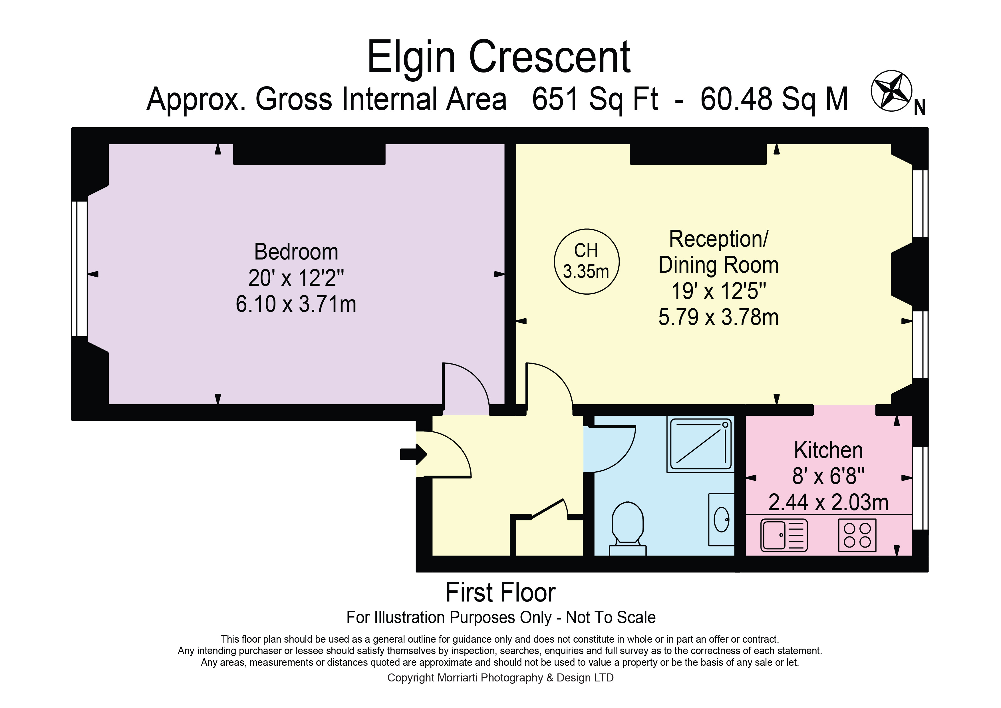 First Floor, 19, Elgin Crescent, London floorplan
