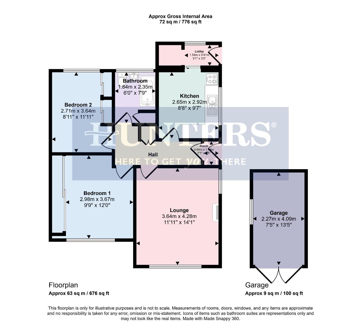 92, Dorset Avenue, Wigston floorplan