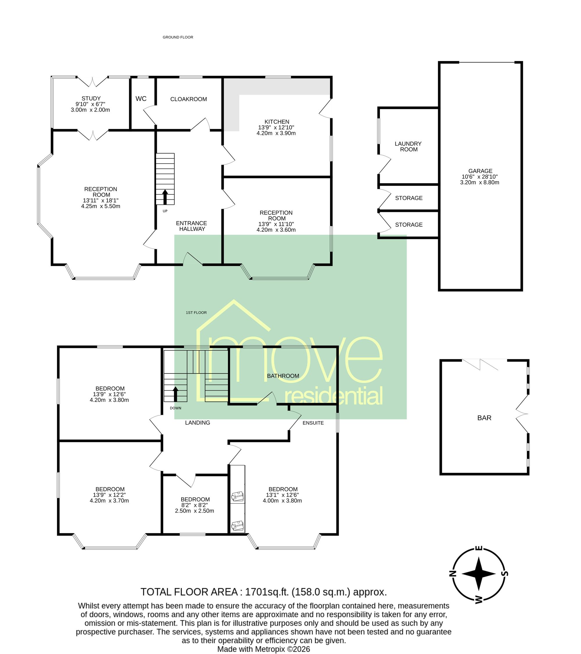 16 Rose Mount, Prenton floorplan