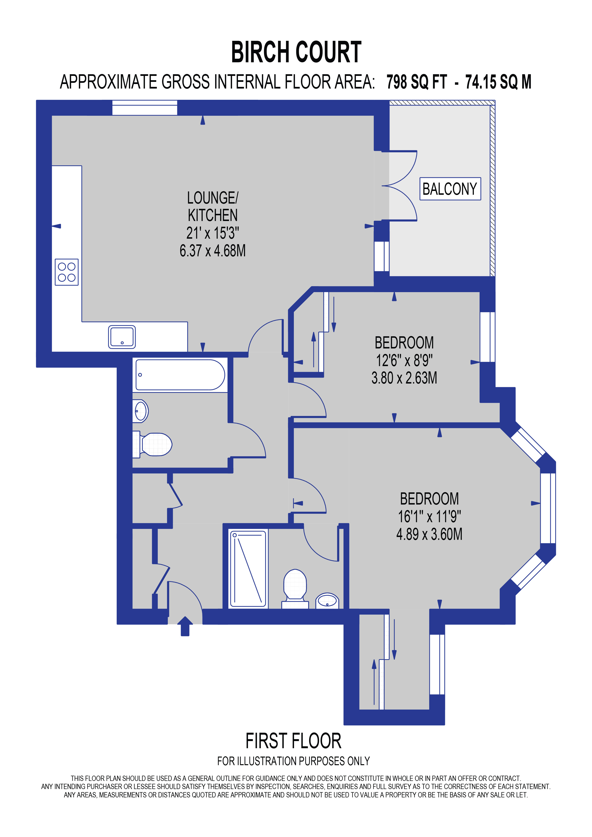 Flat 10, Birch Court, 23, Beckenham Road, Beckenham floorplan
