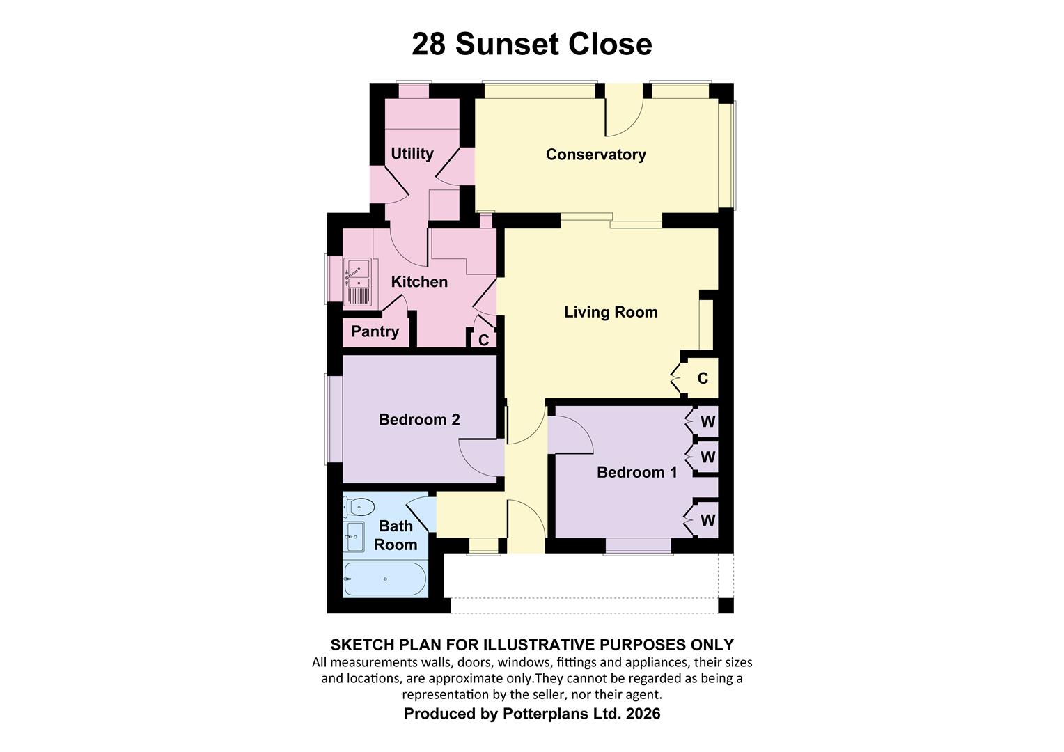 28, Sunset Close, Isle Of Wight floorplan