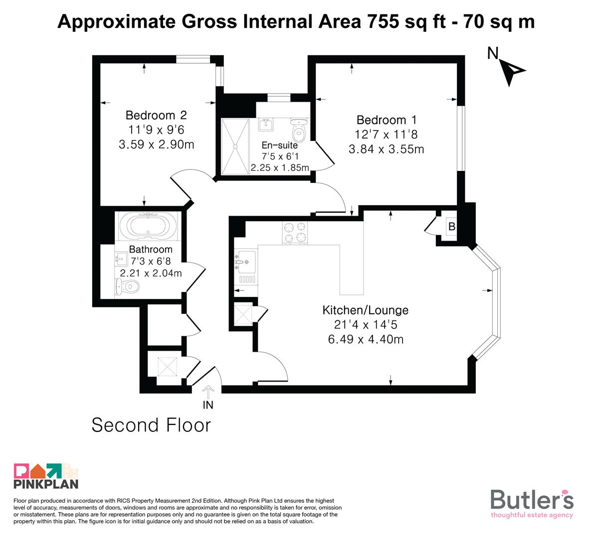 8, Abbots Court, 11 Devonshire Road, Sutton floorplan