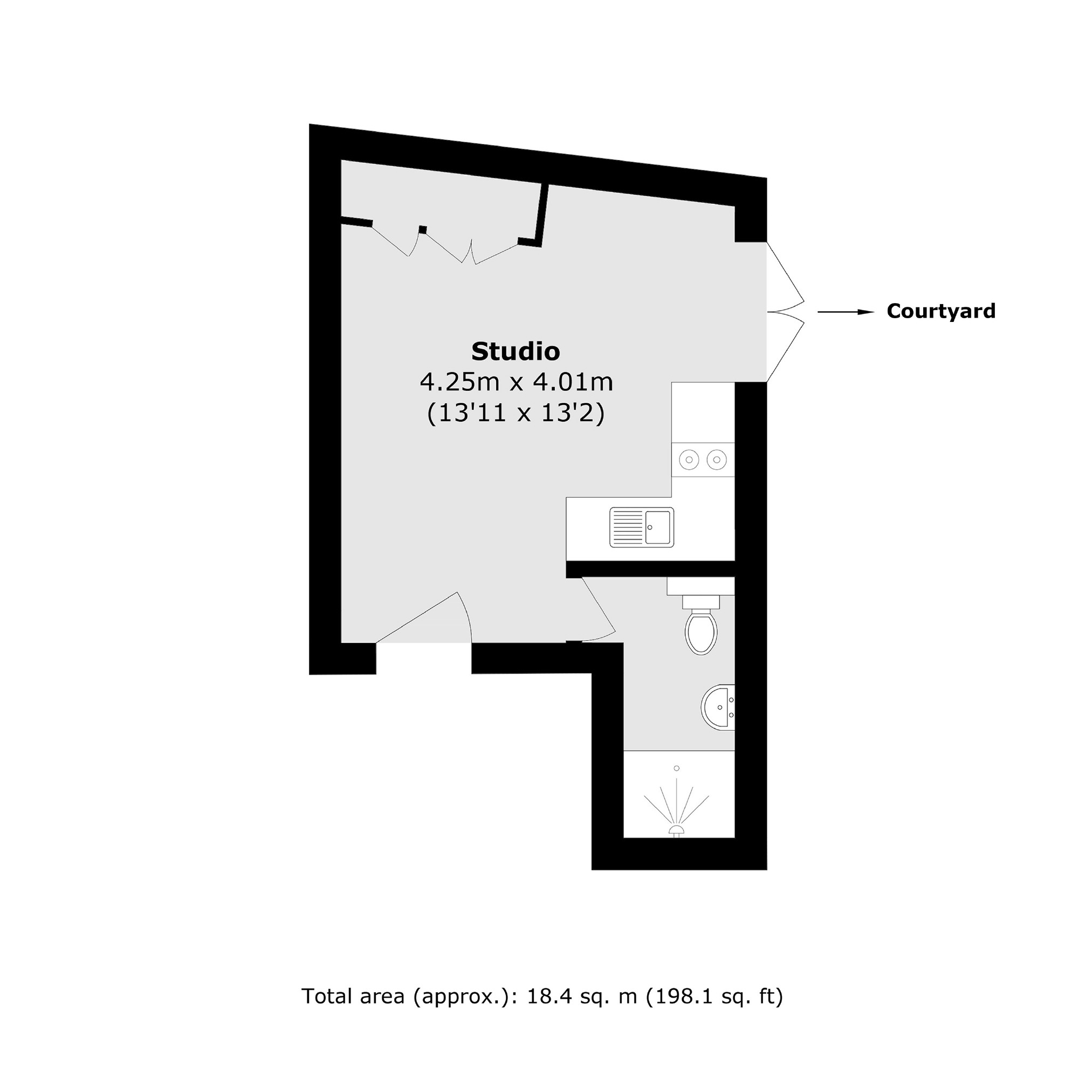 Flat 3, 6-10, High Street, London floorplan