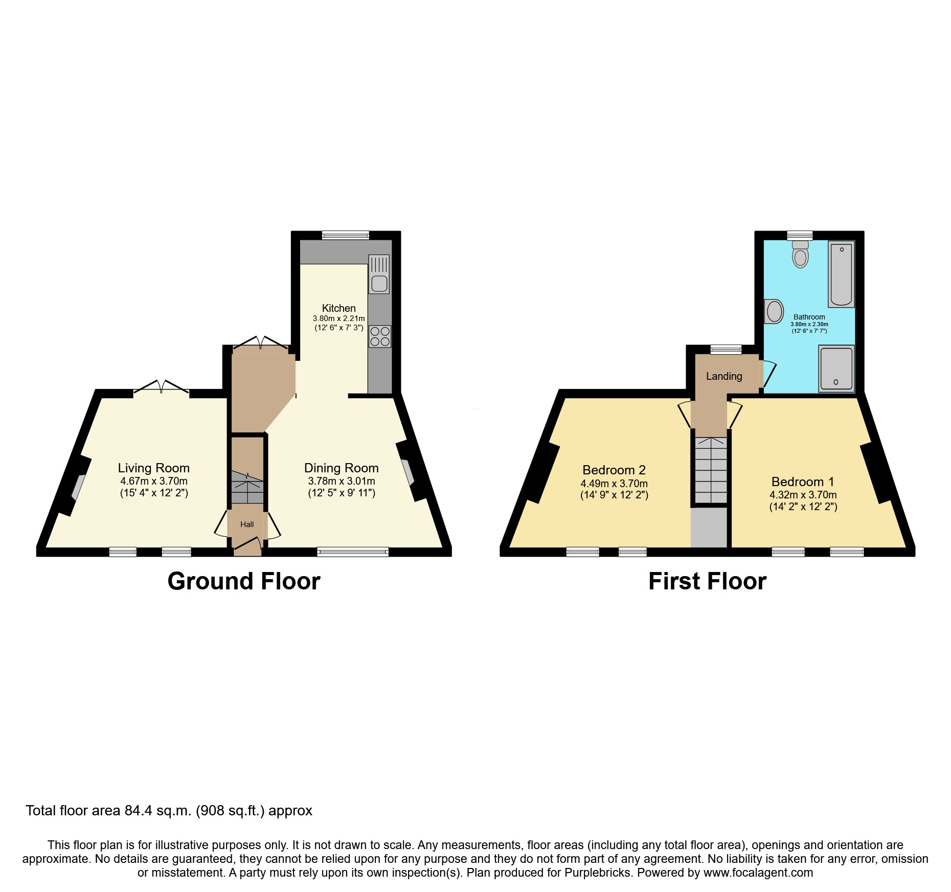 10, Brookfield Road, Arnold floorplan