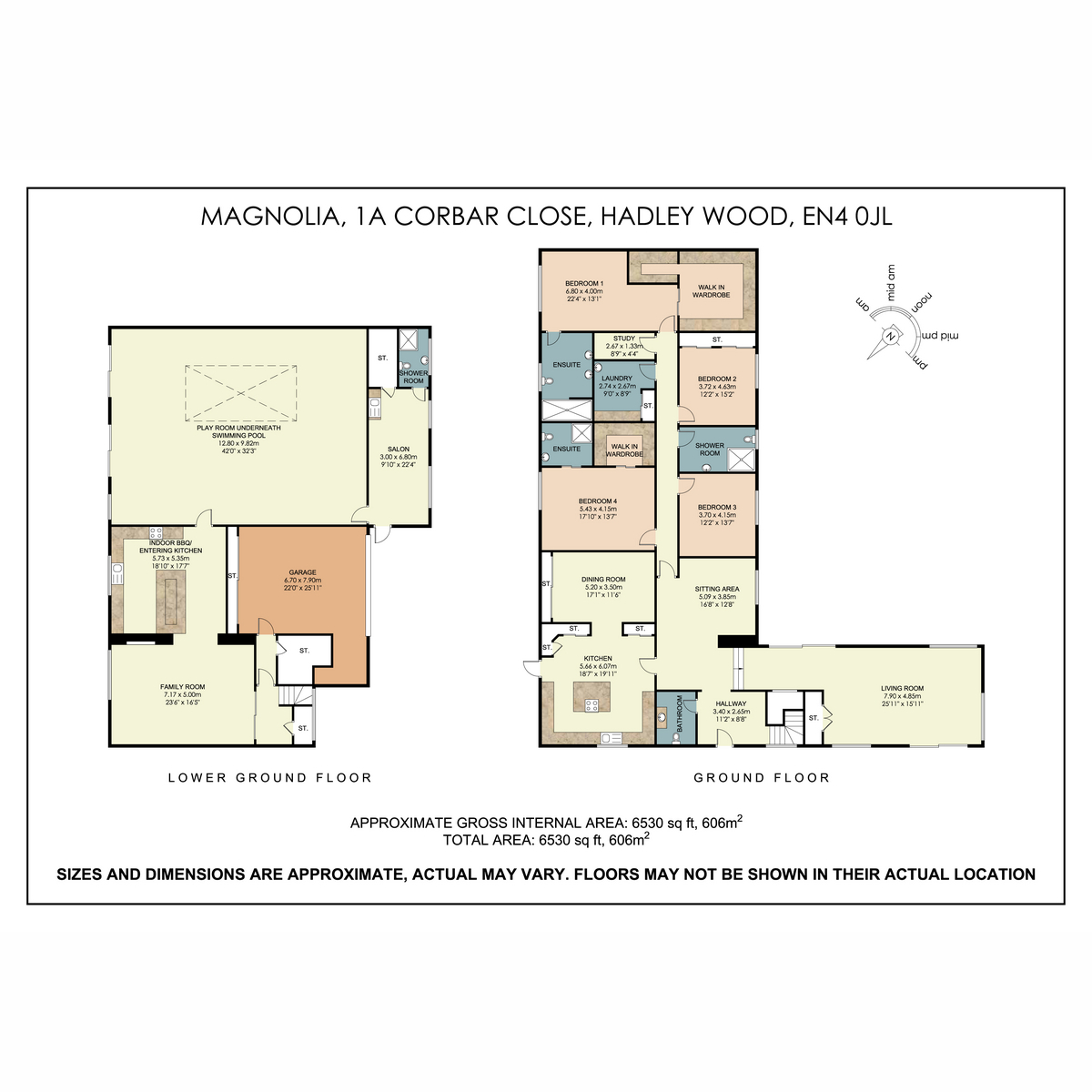 1a, Corbar Close, Hadley wood floorplan