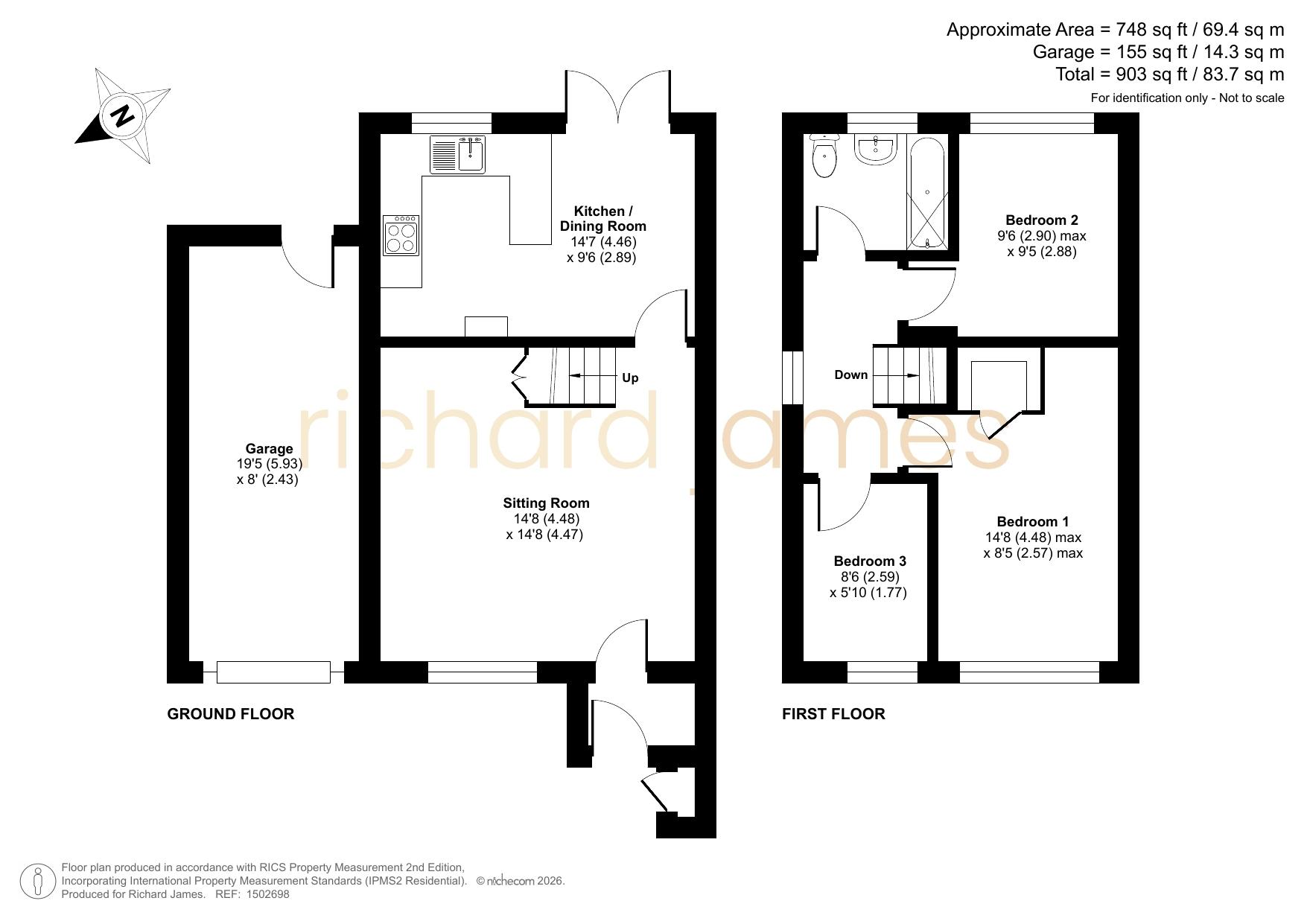 3, Bosworth Road, Swindon floorplan