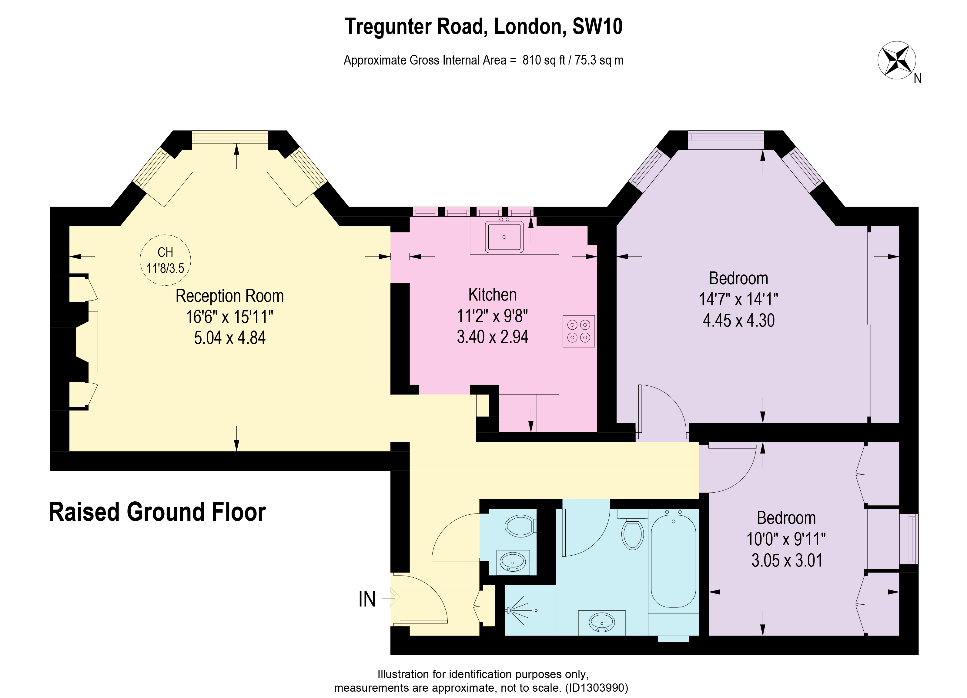 46, Tregunter Road, London floorplan