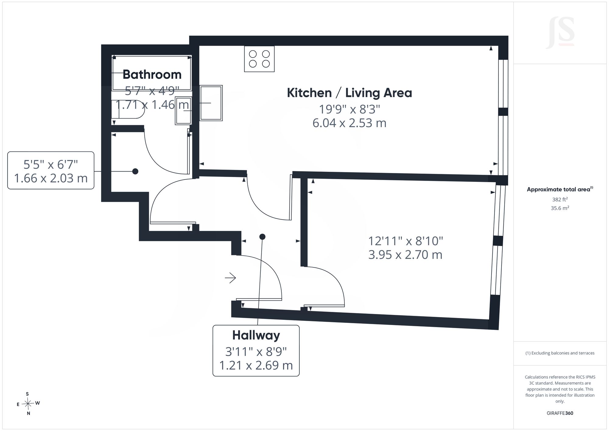 Flat 2, 12A Liverpool Buildings, Worthing, Worthing floorplan