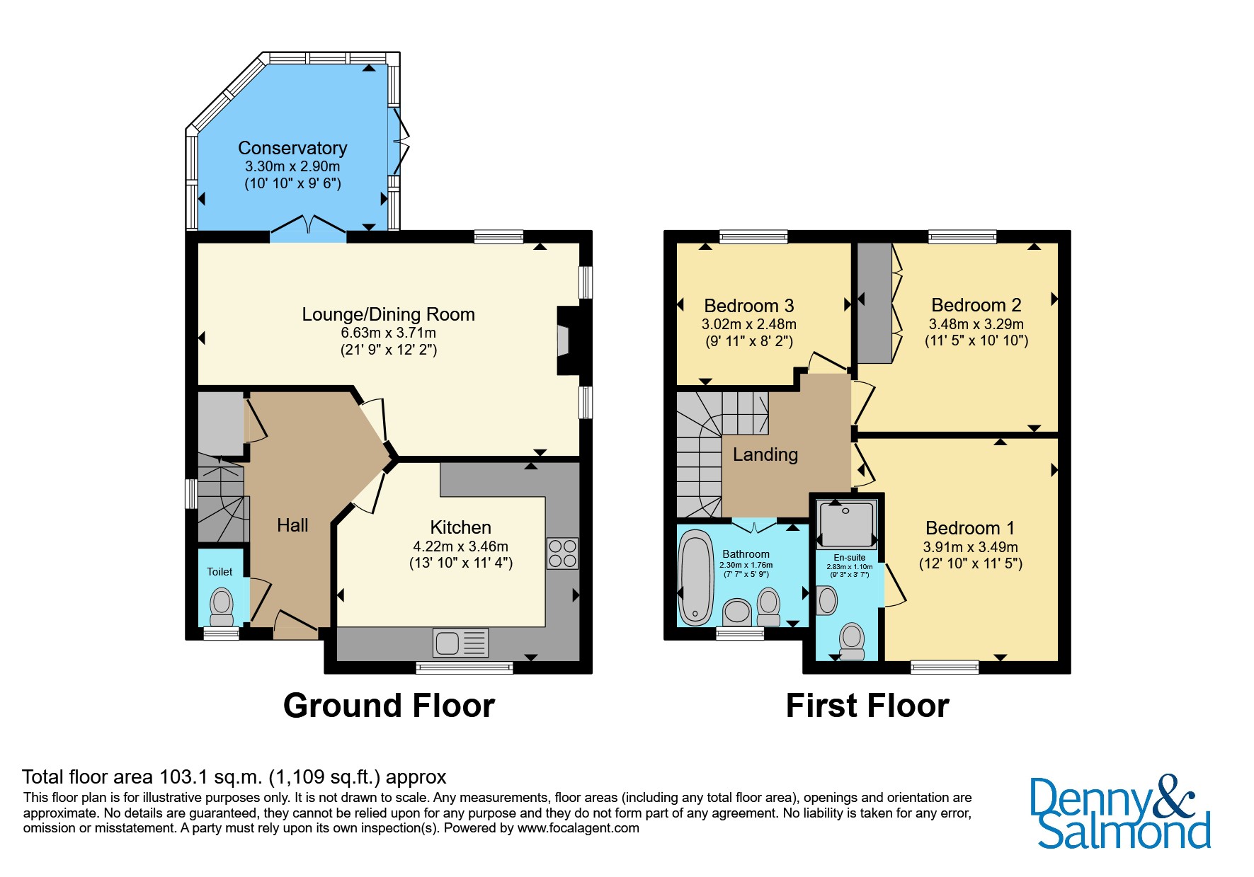 Hillview, Old Orchard Lane, Malvern floorplan