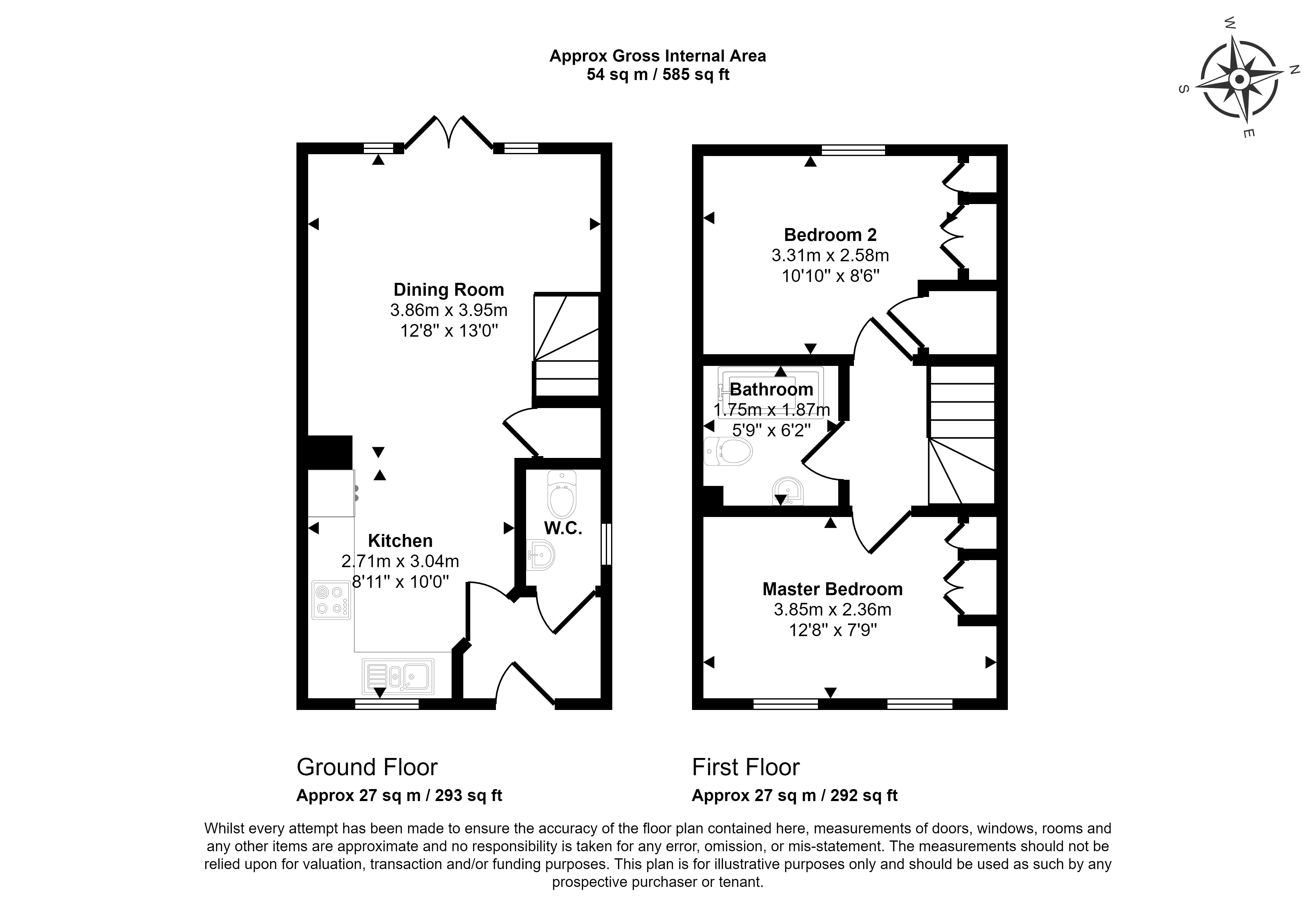 4, Campbell Drive, Leamington Spa floorplan