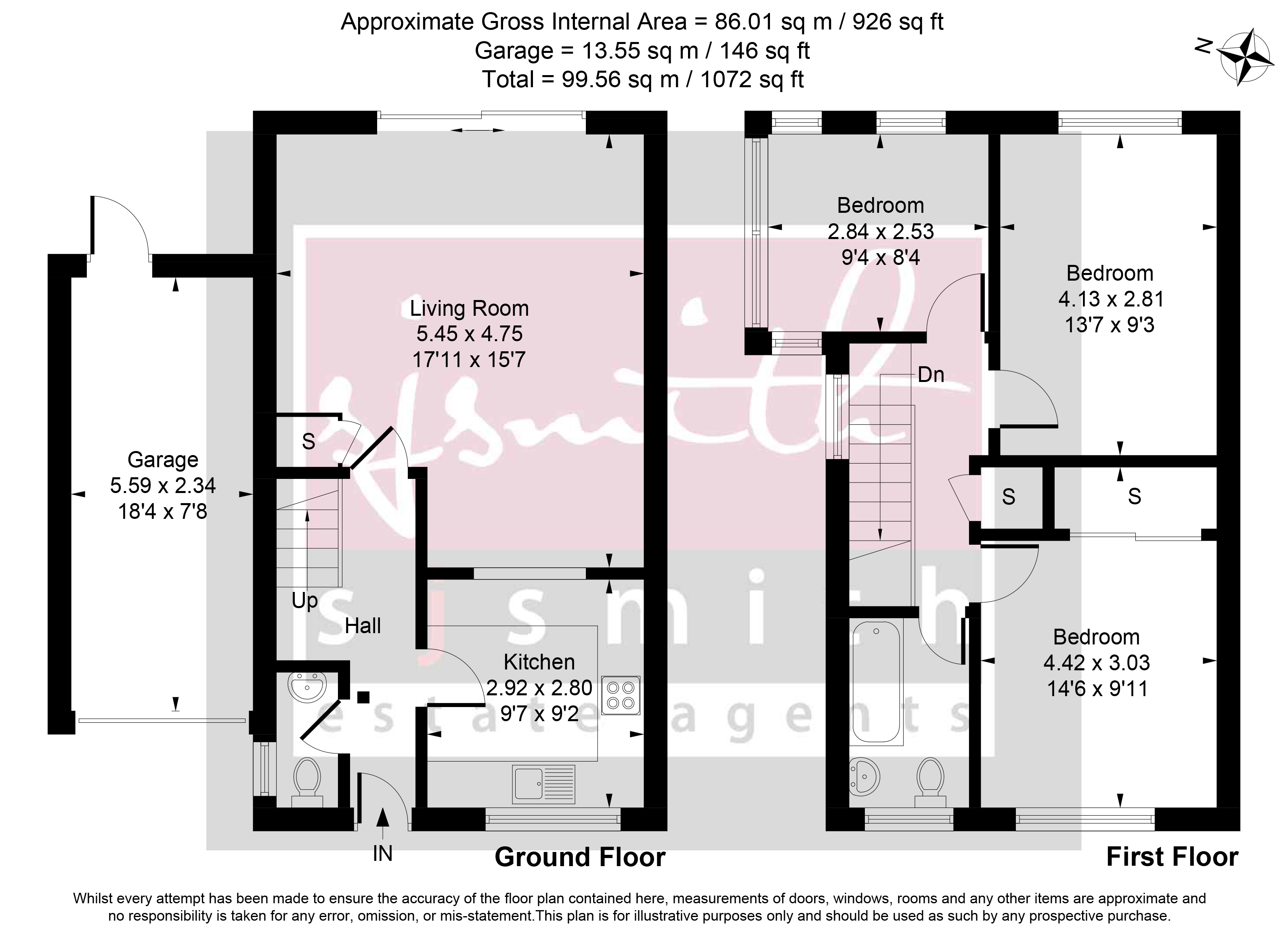 5, Baden Close, Staines-upon-Thames floorplan