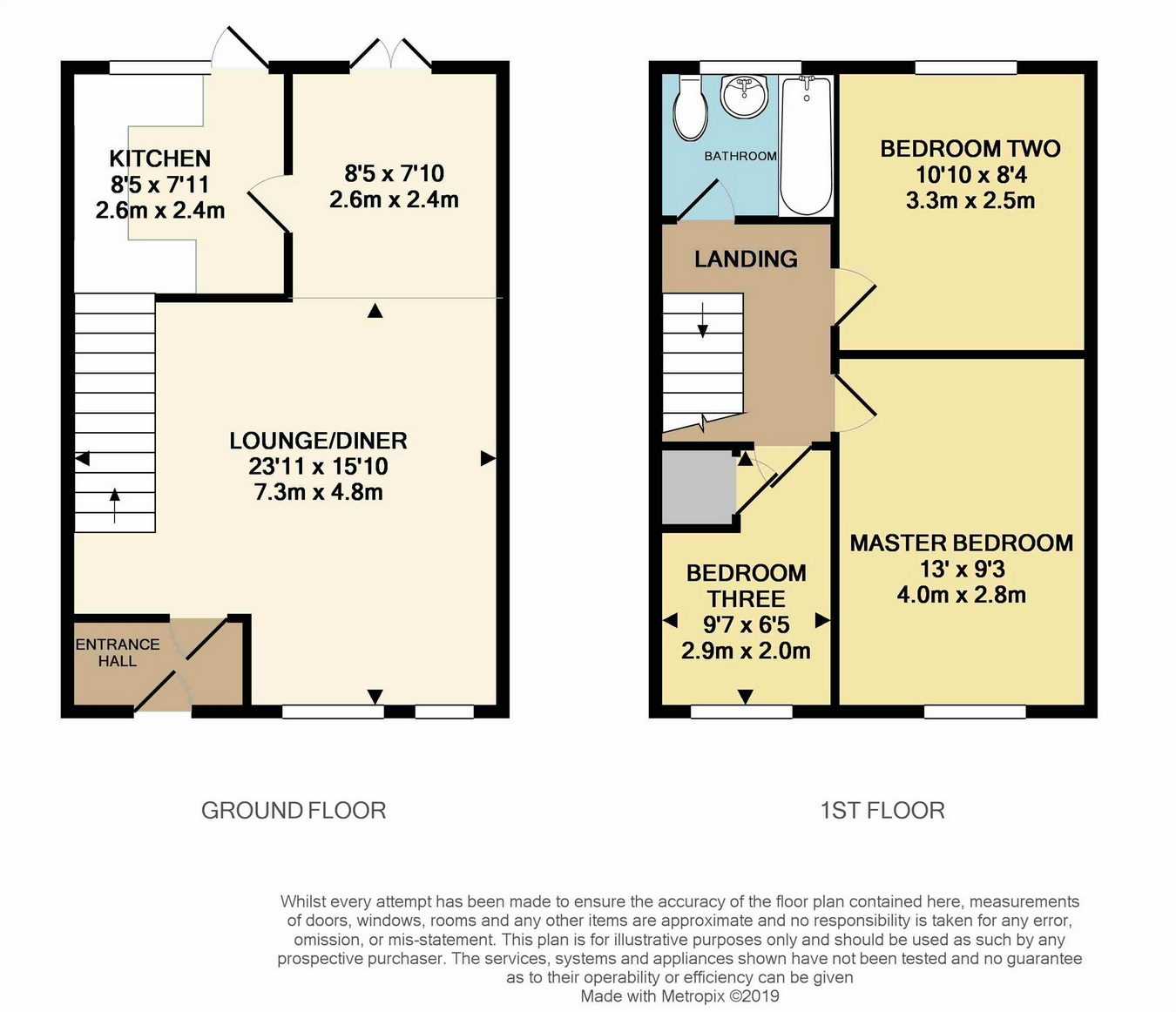 3 Bedrooms Terraced house for sale in Tulip Close, Chelmsford, Essex CM1