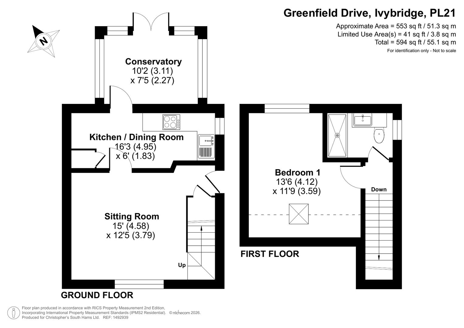 35, Greenfield Drive, Ivybridge floorplan