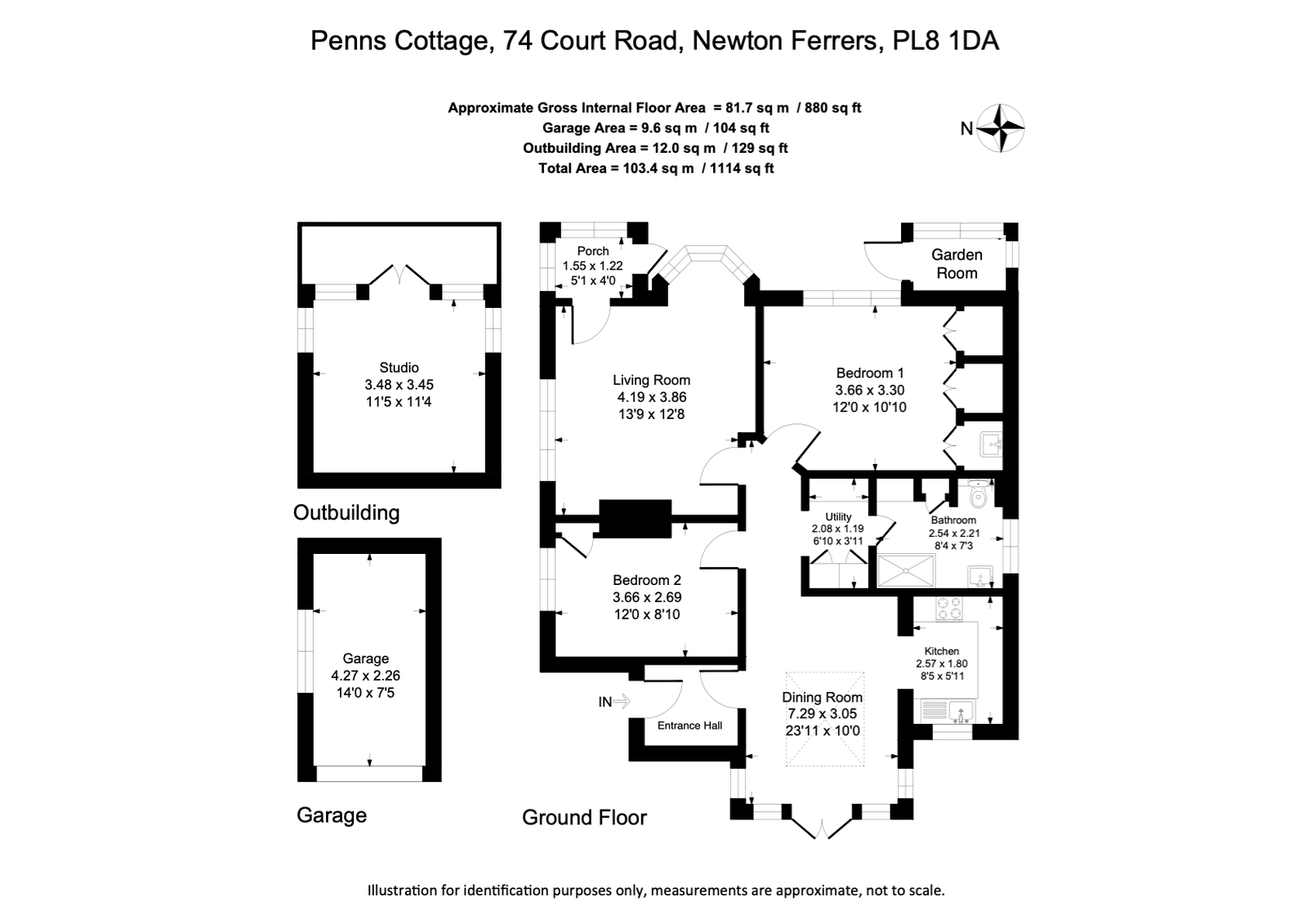 74,Penns Cottage, Court Road, Plymouth floorplan