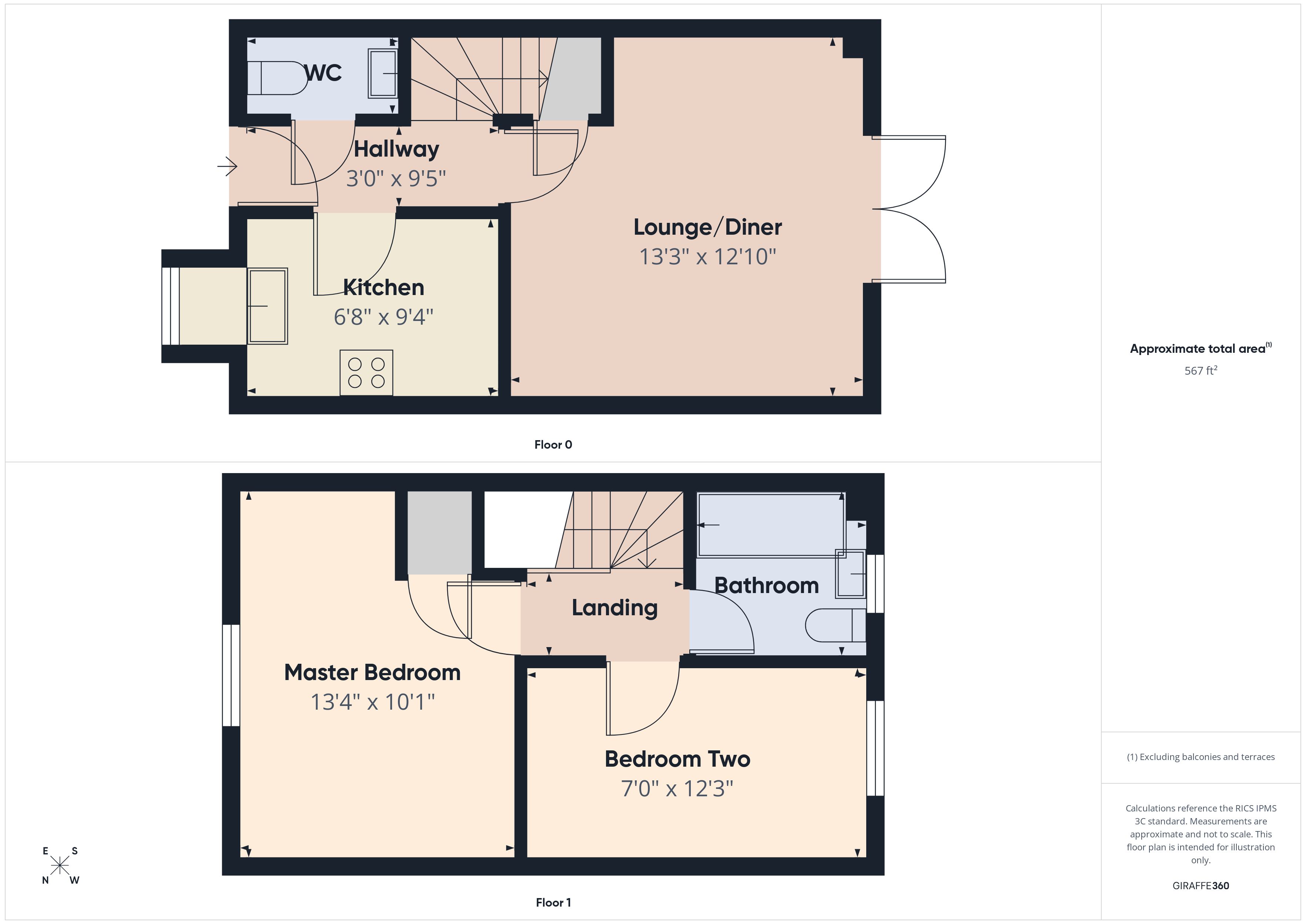 36, Bourne Drive, Nottingham floorplan