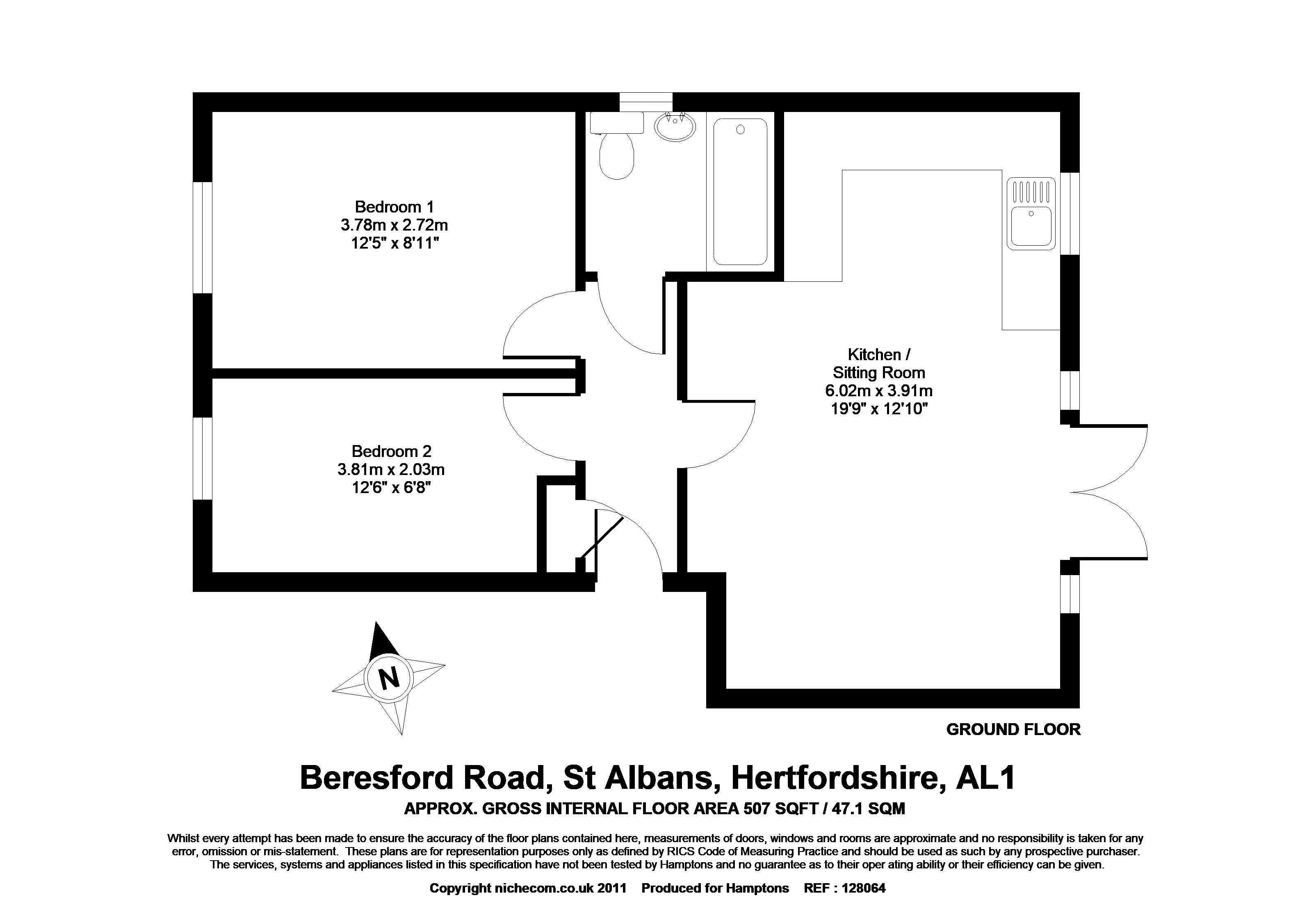 Beresford Road, St. Albans floorplan