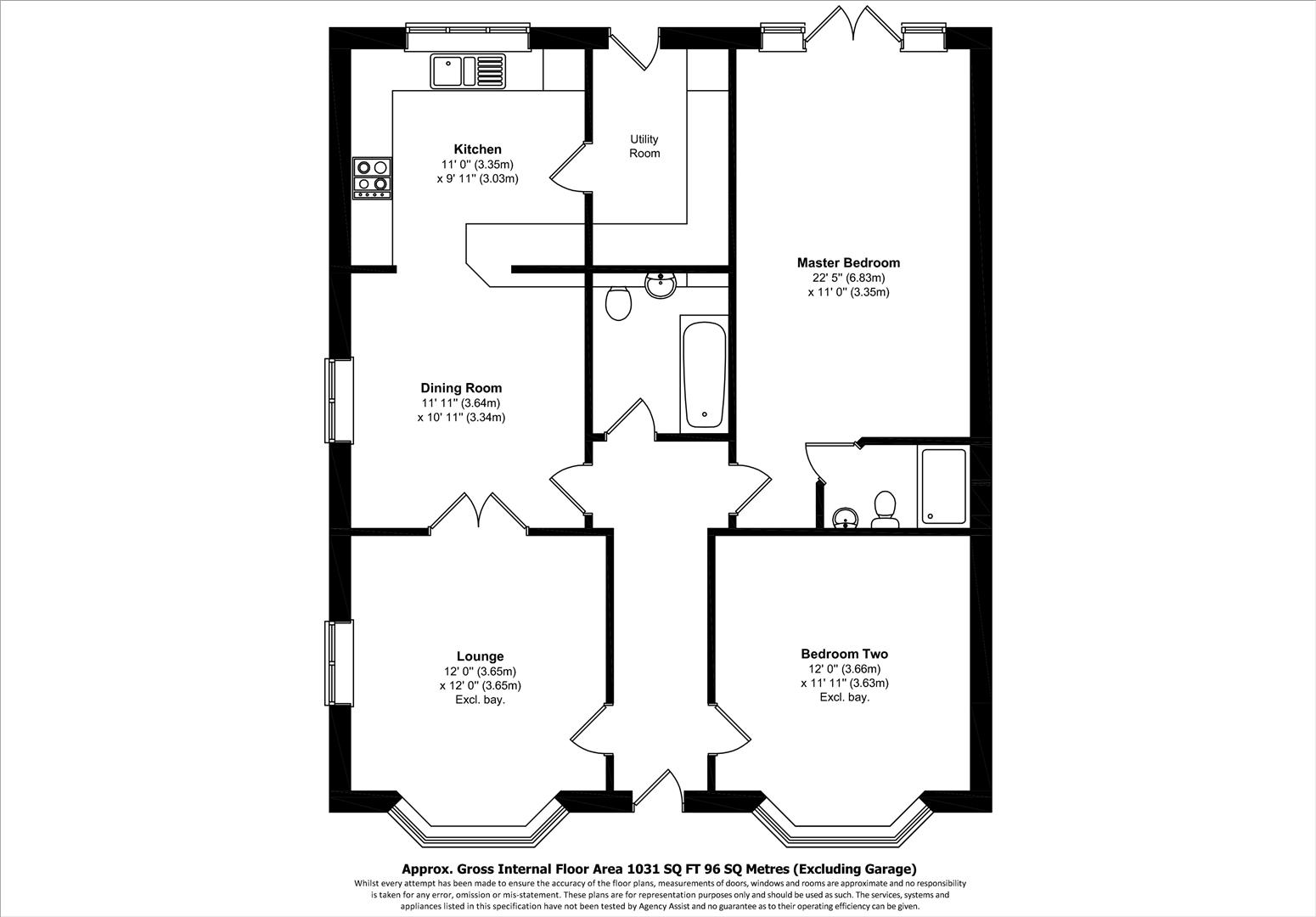Brook Lane, Warsash, Southampton SO31, 2 bedroom detached bungalow for