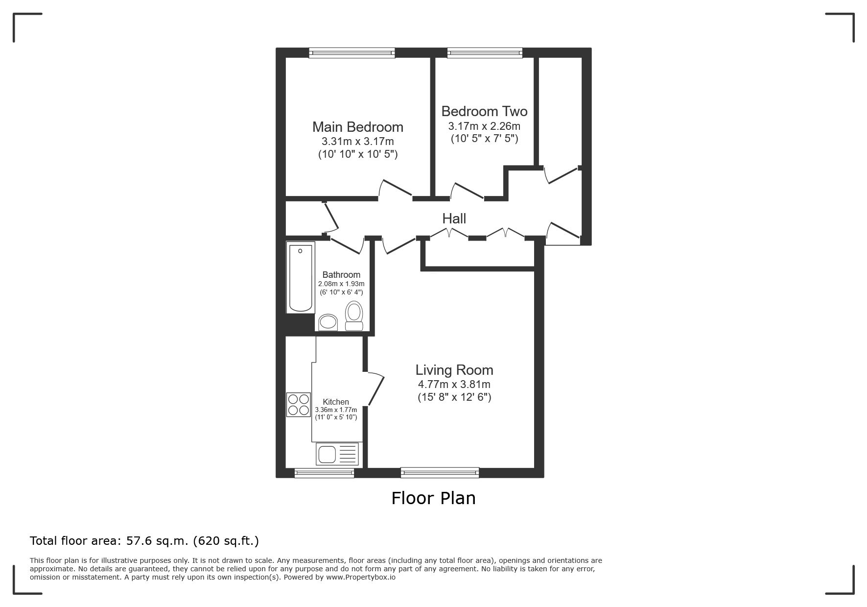 Flat 18, Gleneagles House,, St. Andrews, Berkshire floorplan