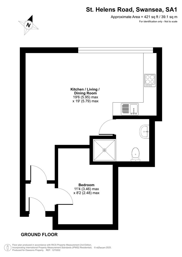 Apartment, 6, St. Helens Court, Swansea floorplan