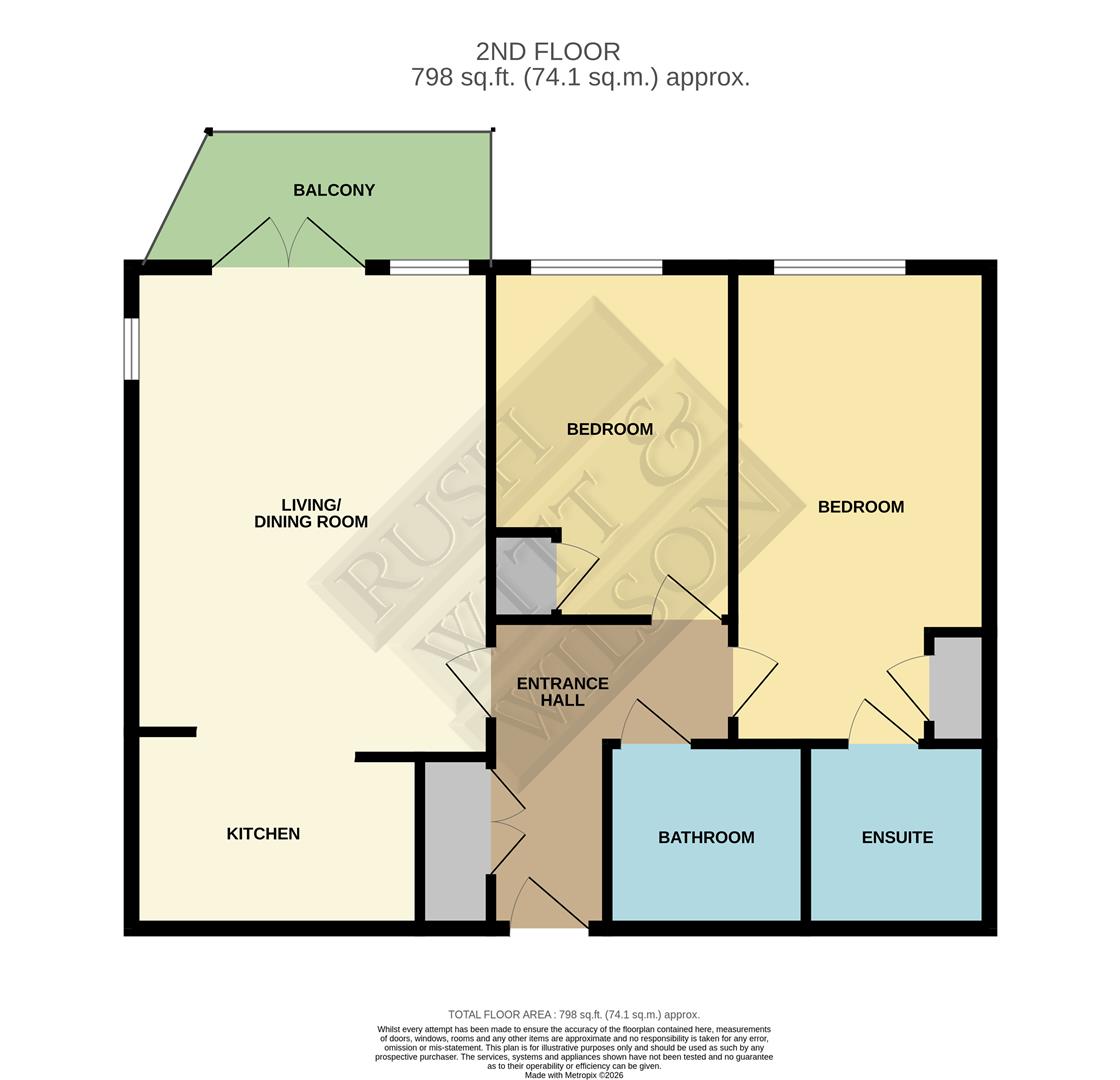 Flat 35, Compass House,, Buckhurst Road, Bexhill-On-Sea floorplan