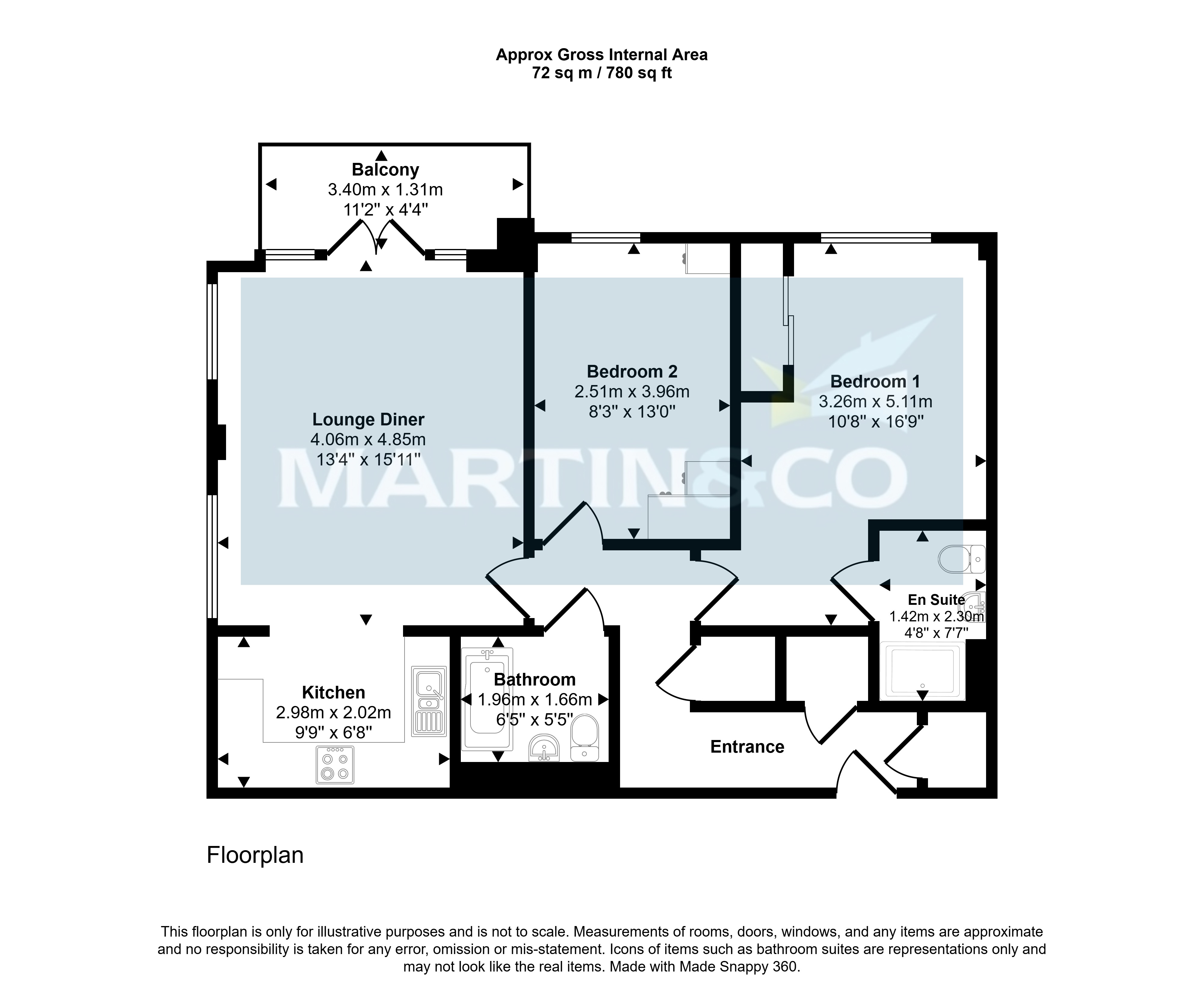 Flat 7, 6, Avenel Way, Poole floorplan