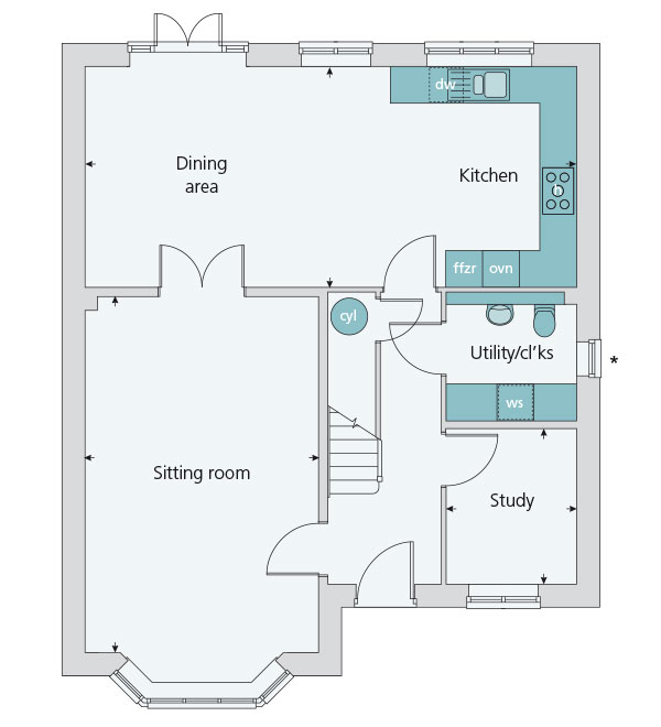 4 Bedrooms Detached house for sale in 