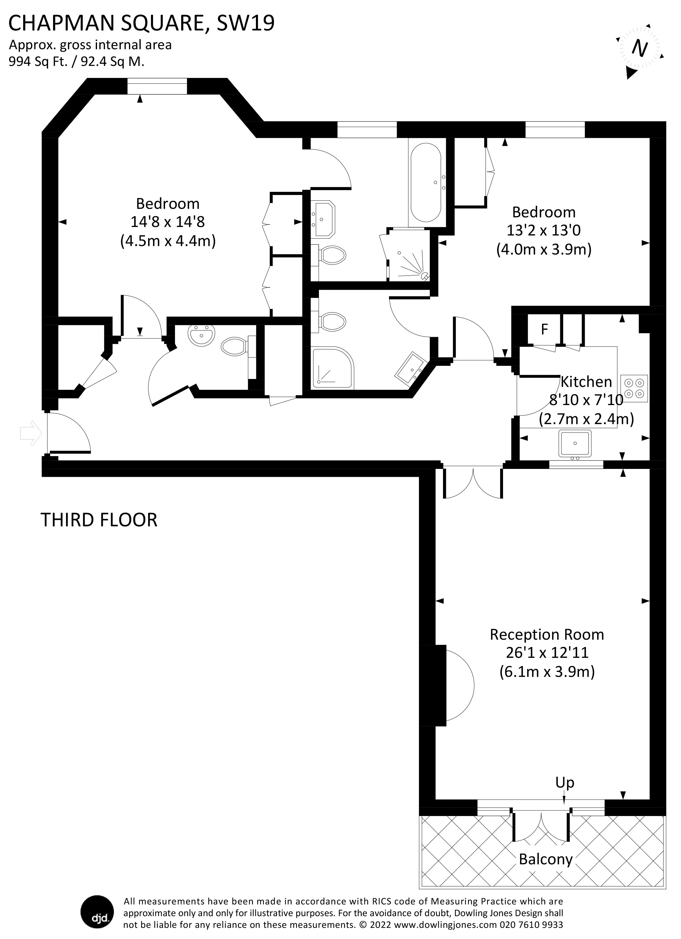 Chapman Square, London SW19, 2 bedroom flat for sale 61945786