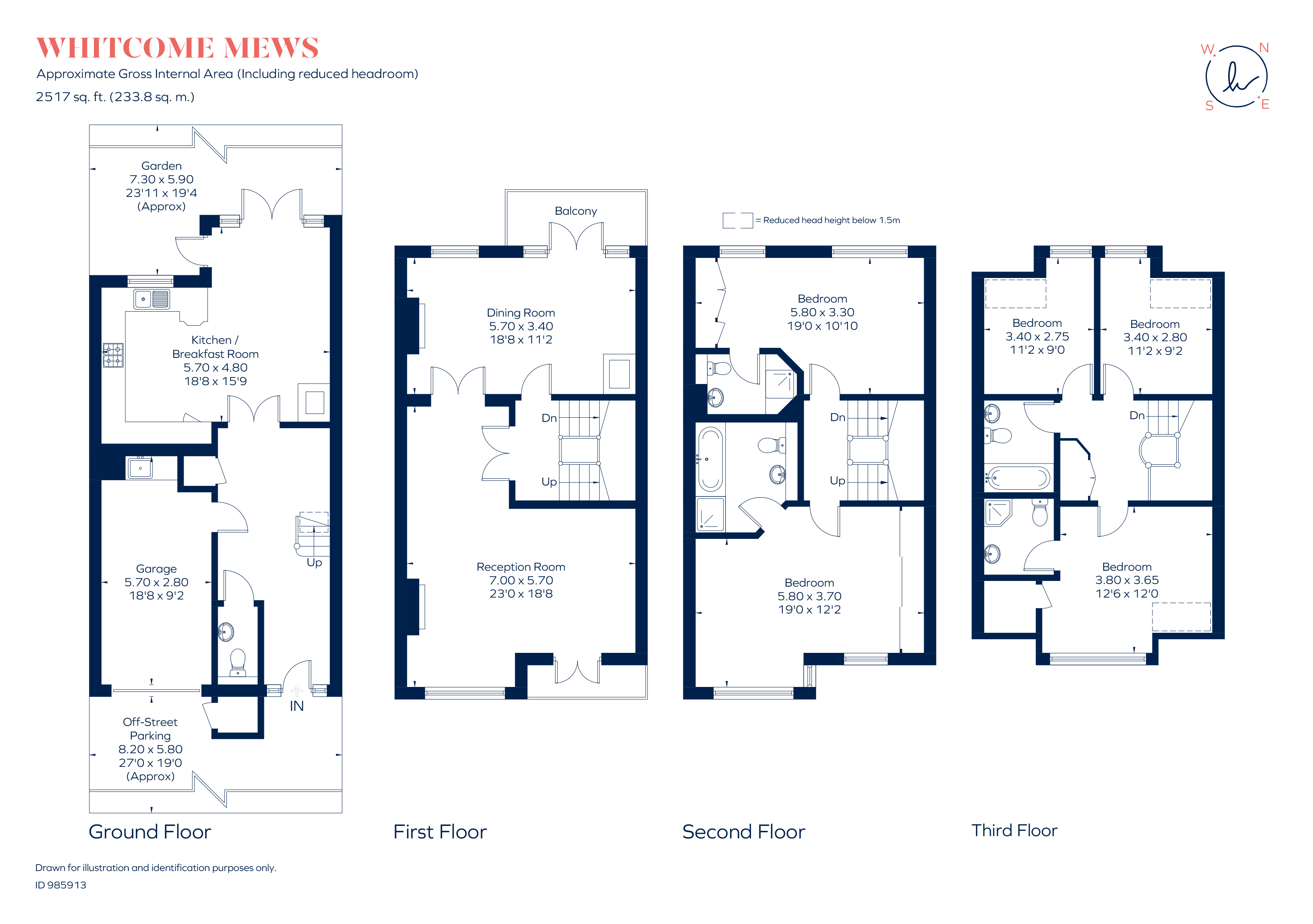 4, Whitcome Mews, Richmond floorplan