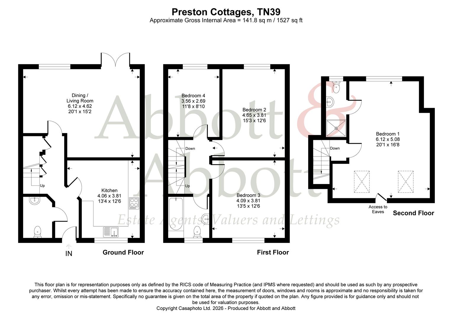 1 Preston Cottages, Watermill Lane, Bexhill-On-Sea floorplan