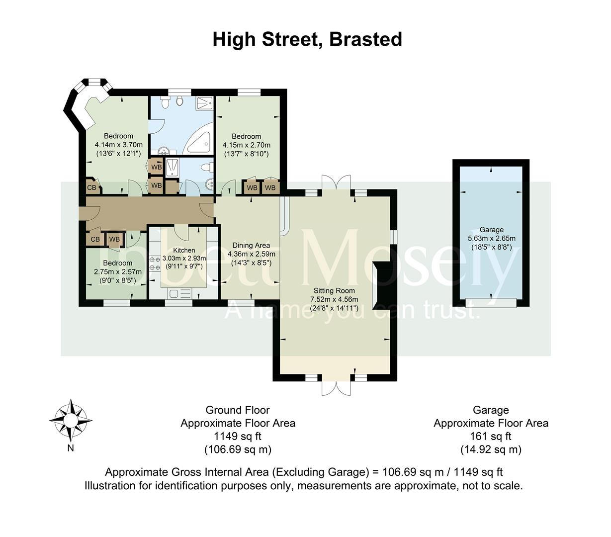 6 Brasted Court, High Street, Brasted Westerham floorplan