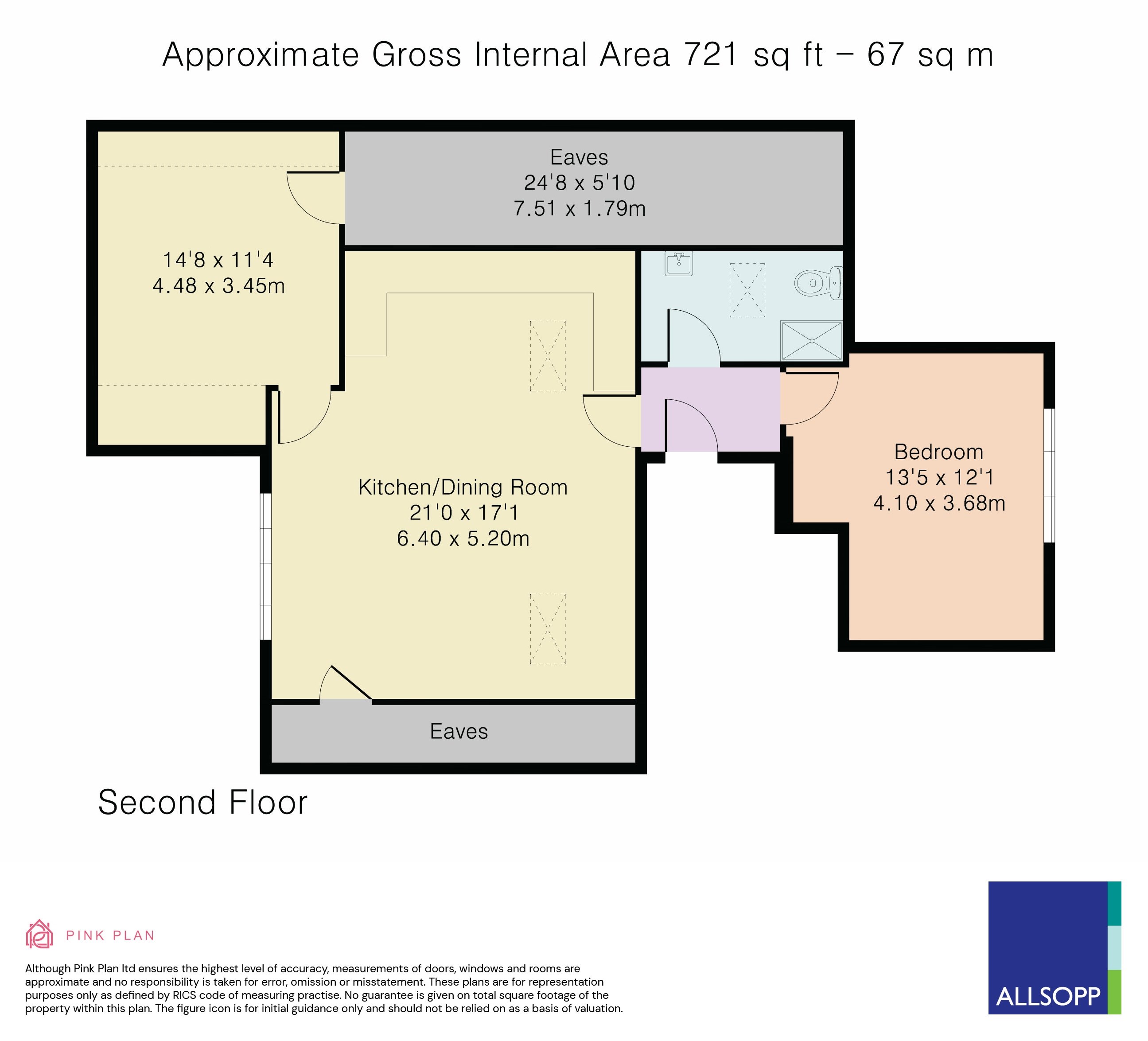 Flat 5, 16 Lower Luton Road, Harpenden floorplan