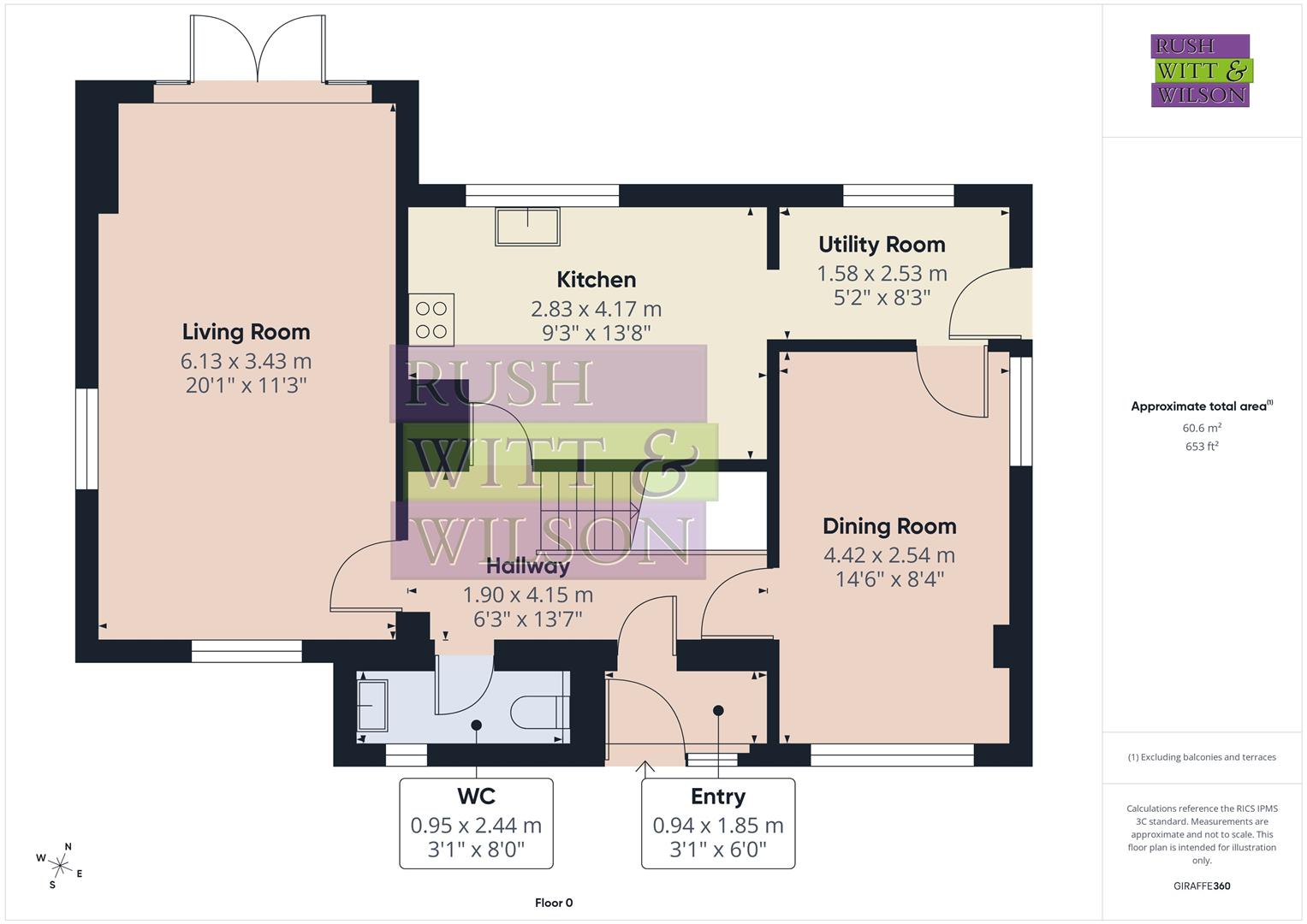 Netherwylde, Butchers Lane, Three Oaks floorplan