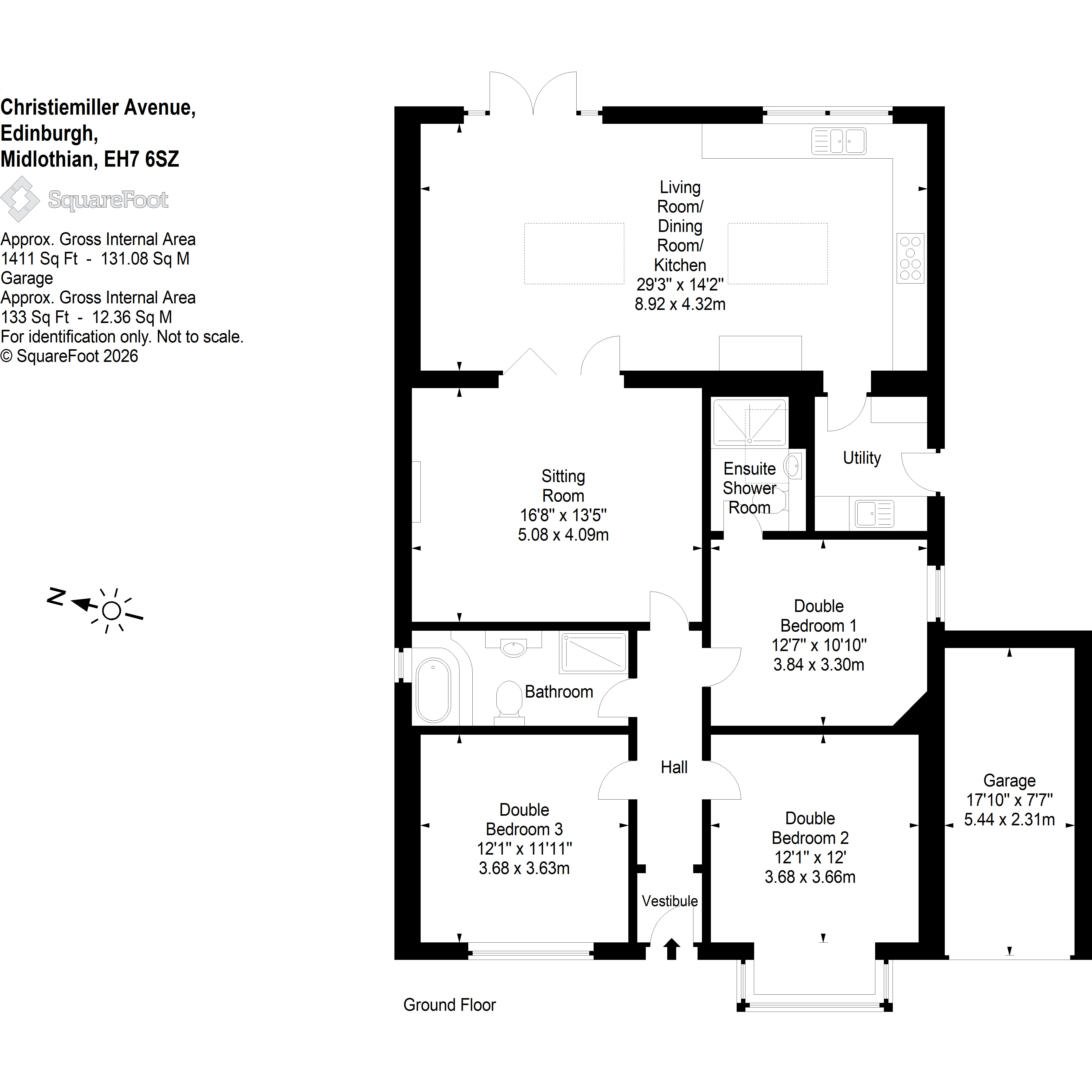 68, Christiemiller Avenue, Edinburgh floorplan