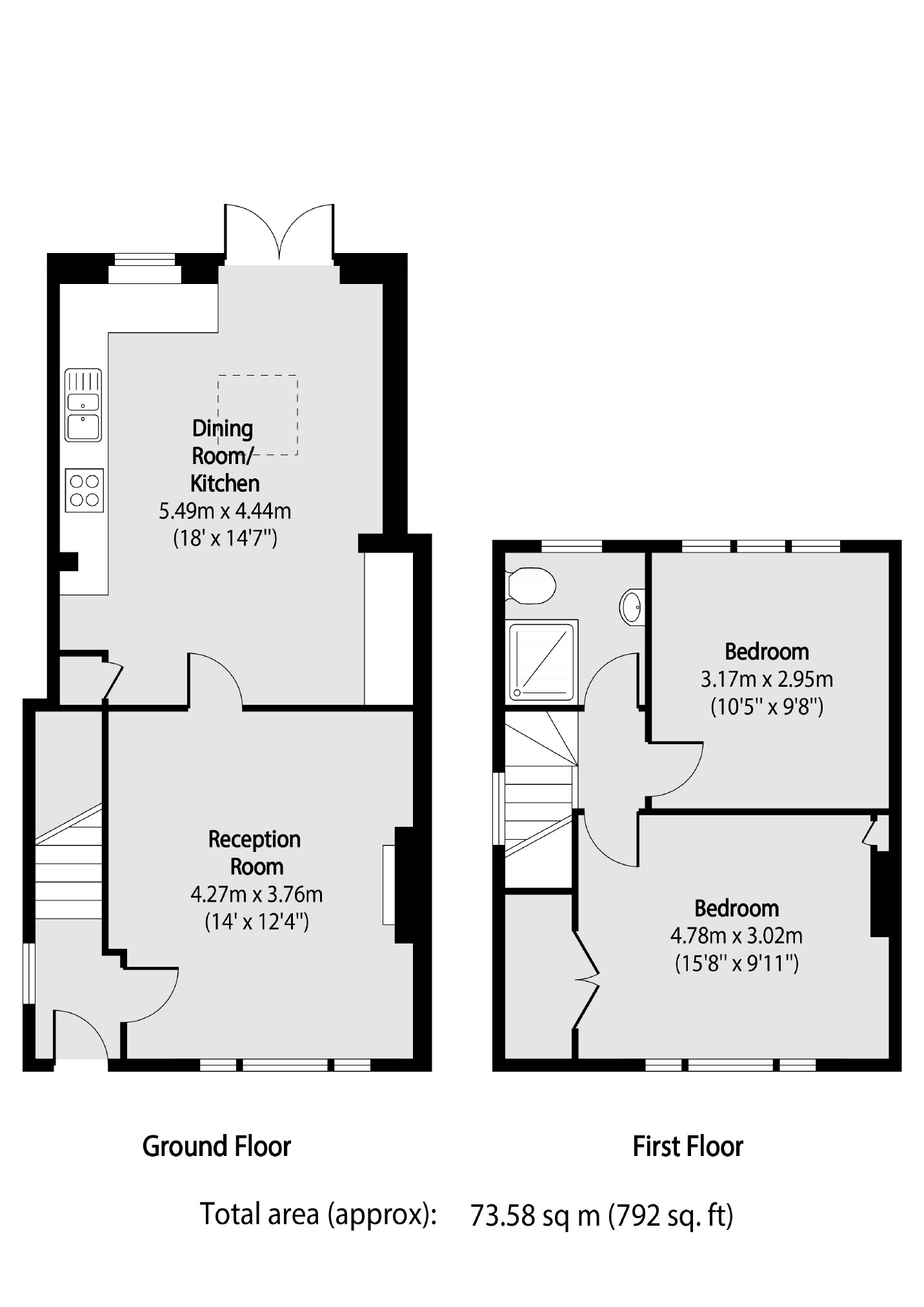 33, Claremont Road, London floorplan